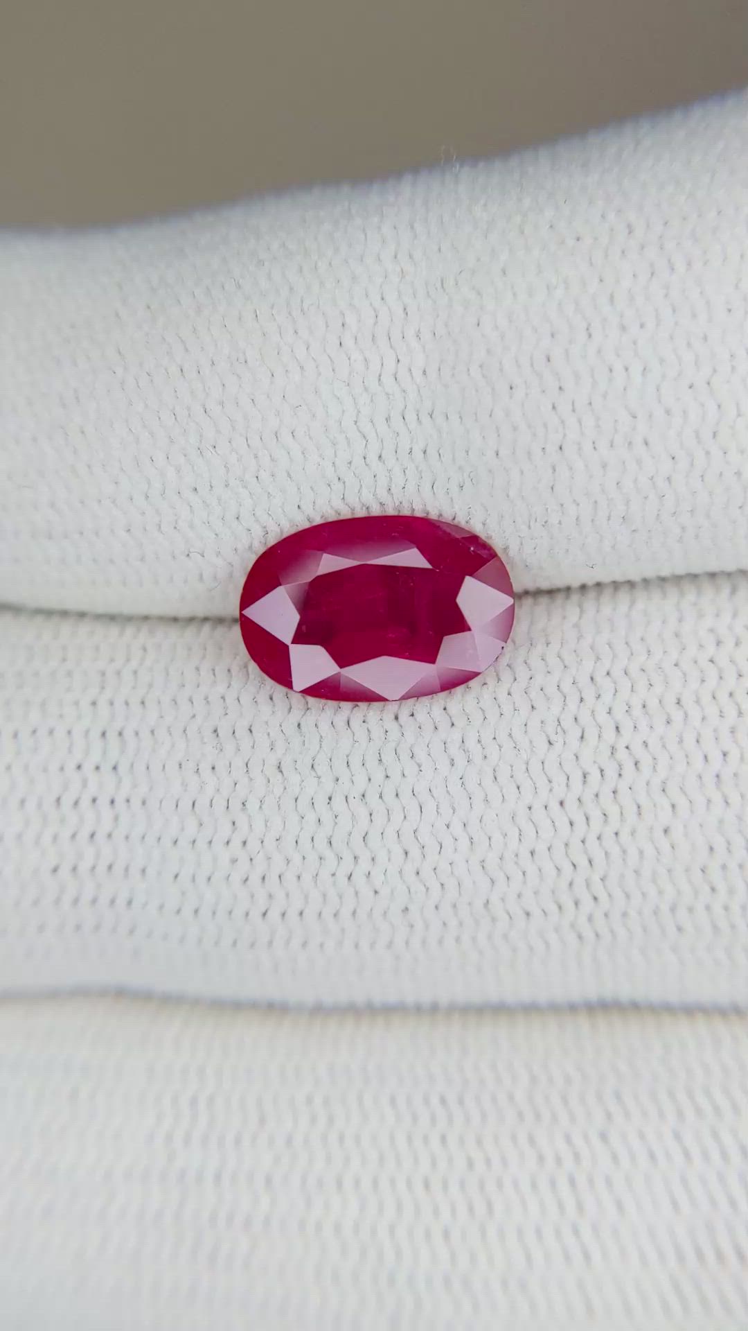 2.49 Ct. Ruby from Mozambique Size Video