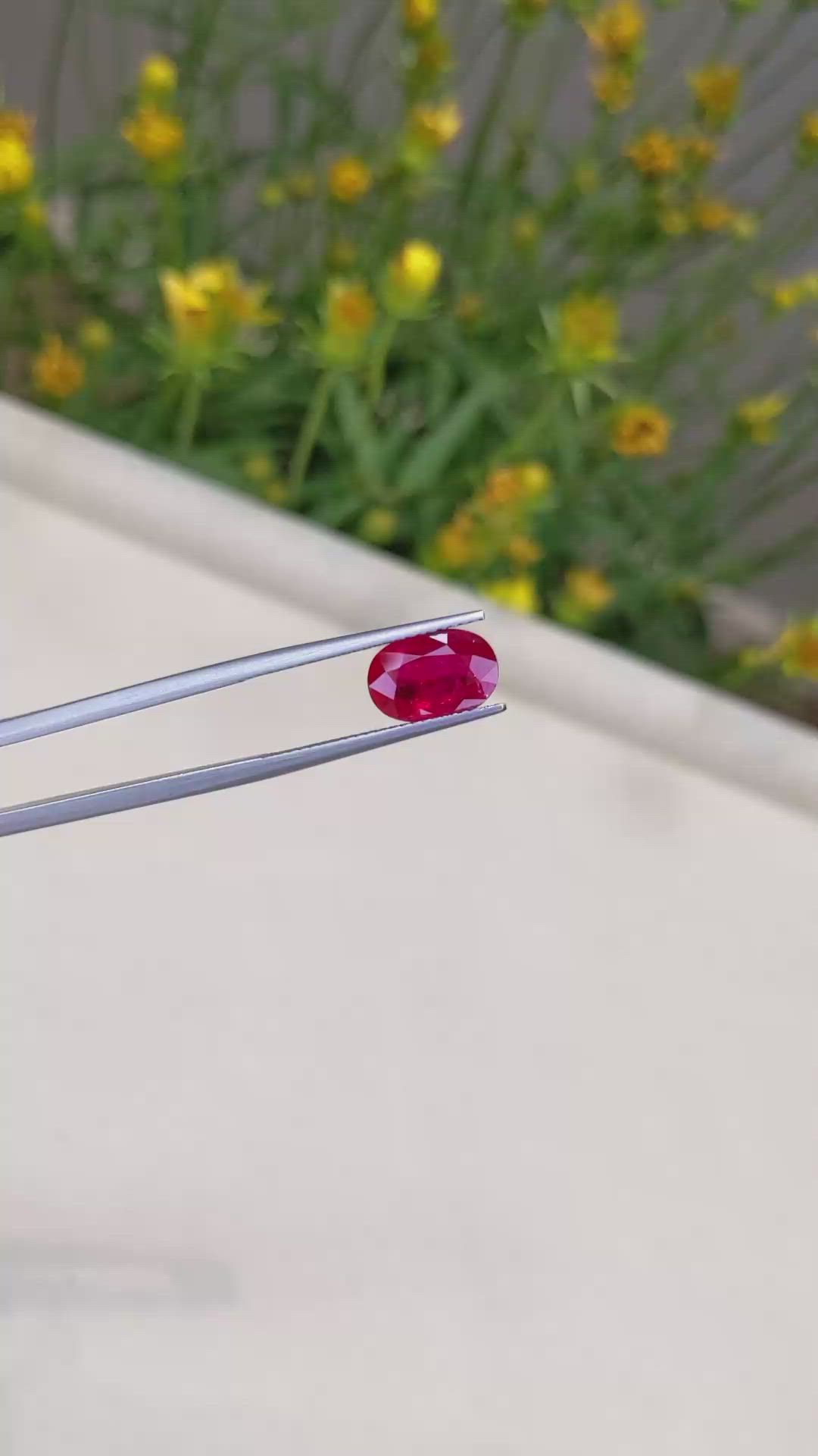 2.49 Ct. Ruby from Mozambique Size Video