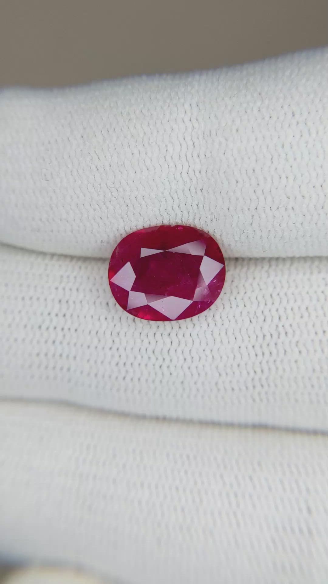 3.28 Ct. Ruby from Mozambique Size Video