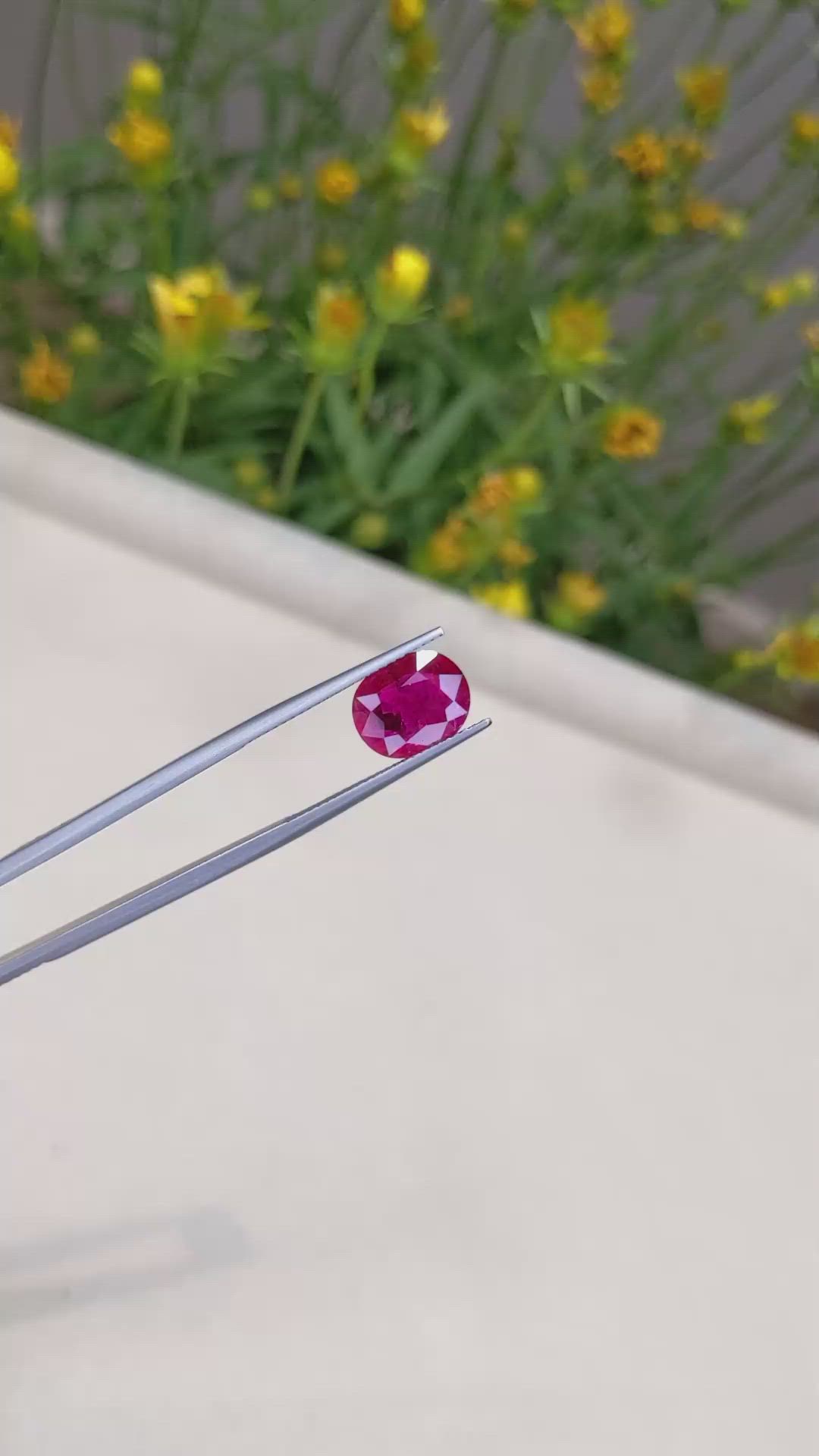 3.28 Ct. Ruby from Mozambique Size Video