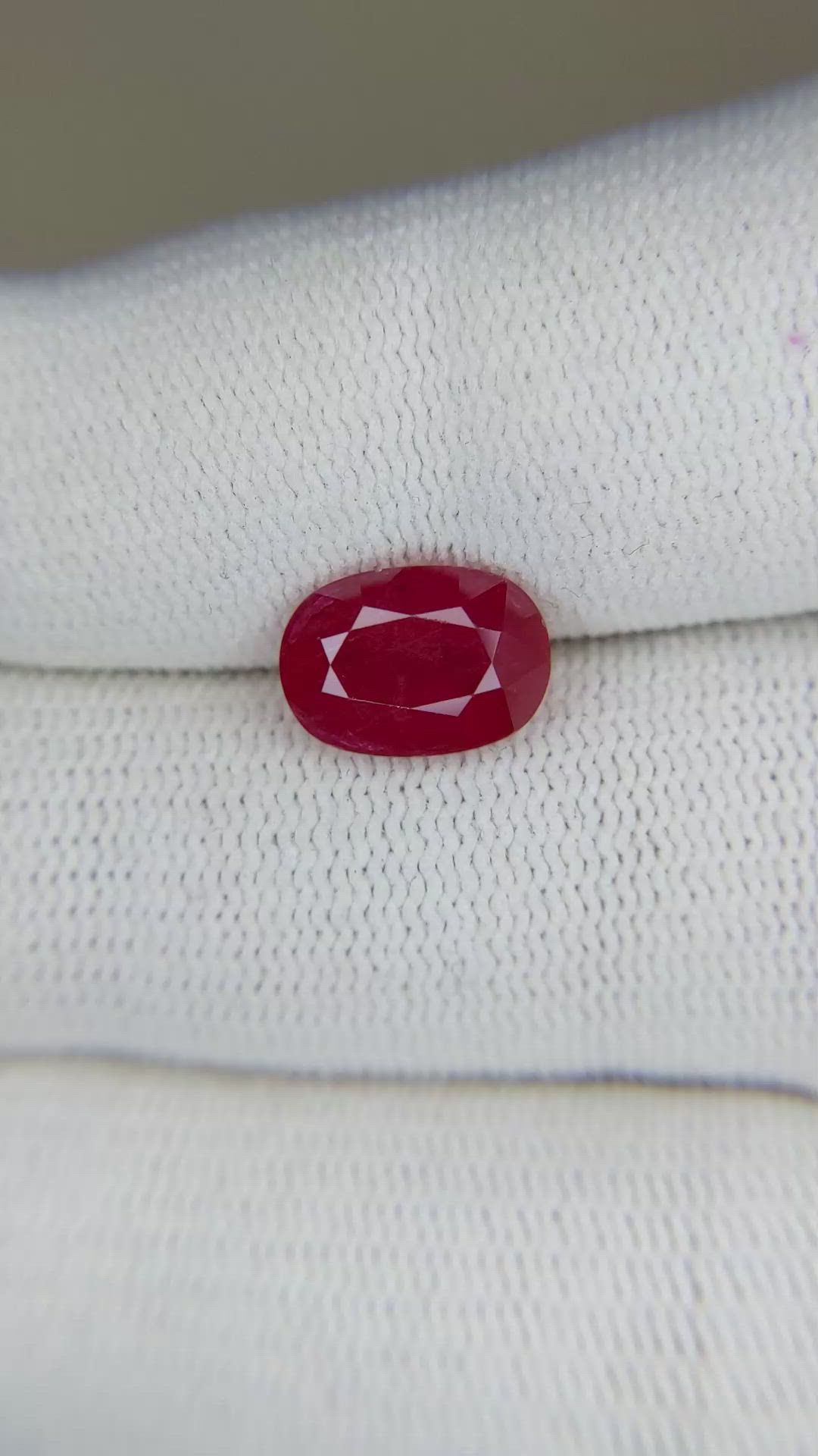 3.22 Ct. Ruby from Mozambique Size Video