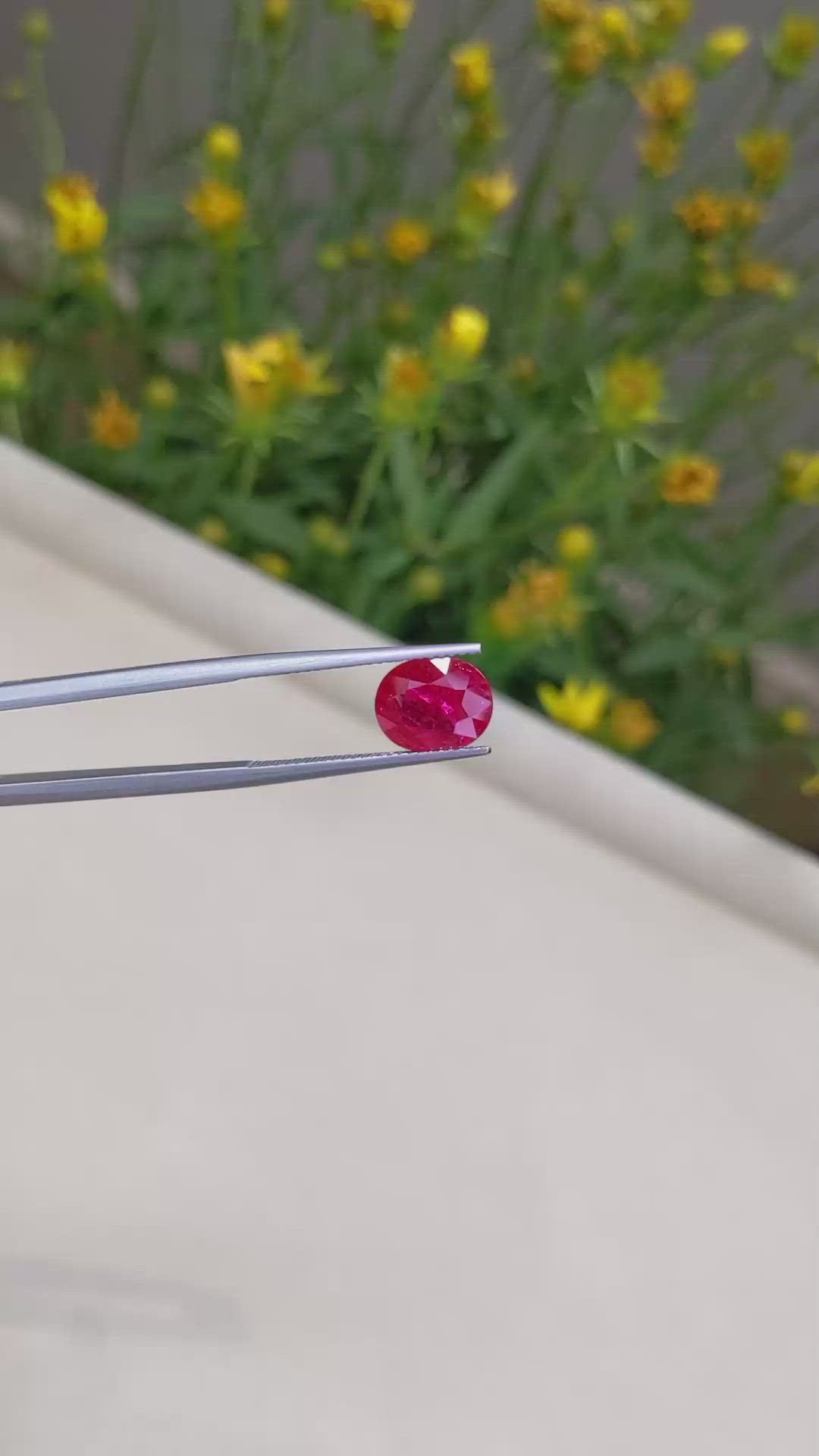 2.68 Ct. Ruby from Mozambique Size Video