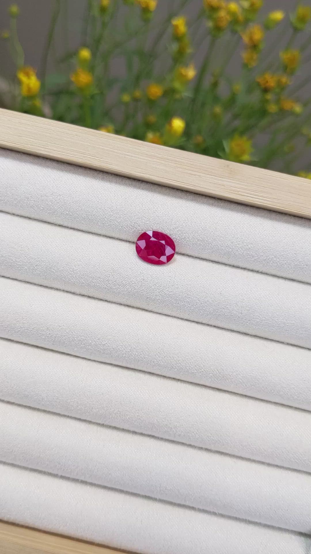 2.68 Ct. Ruby from Mozambique Size Video