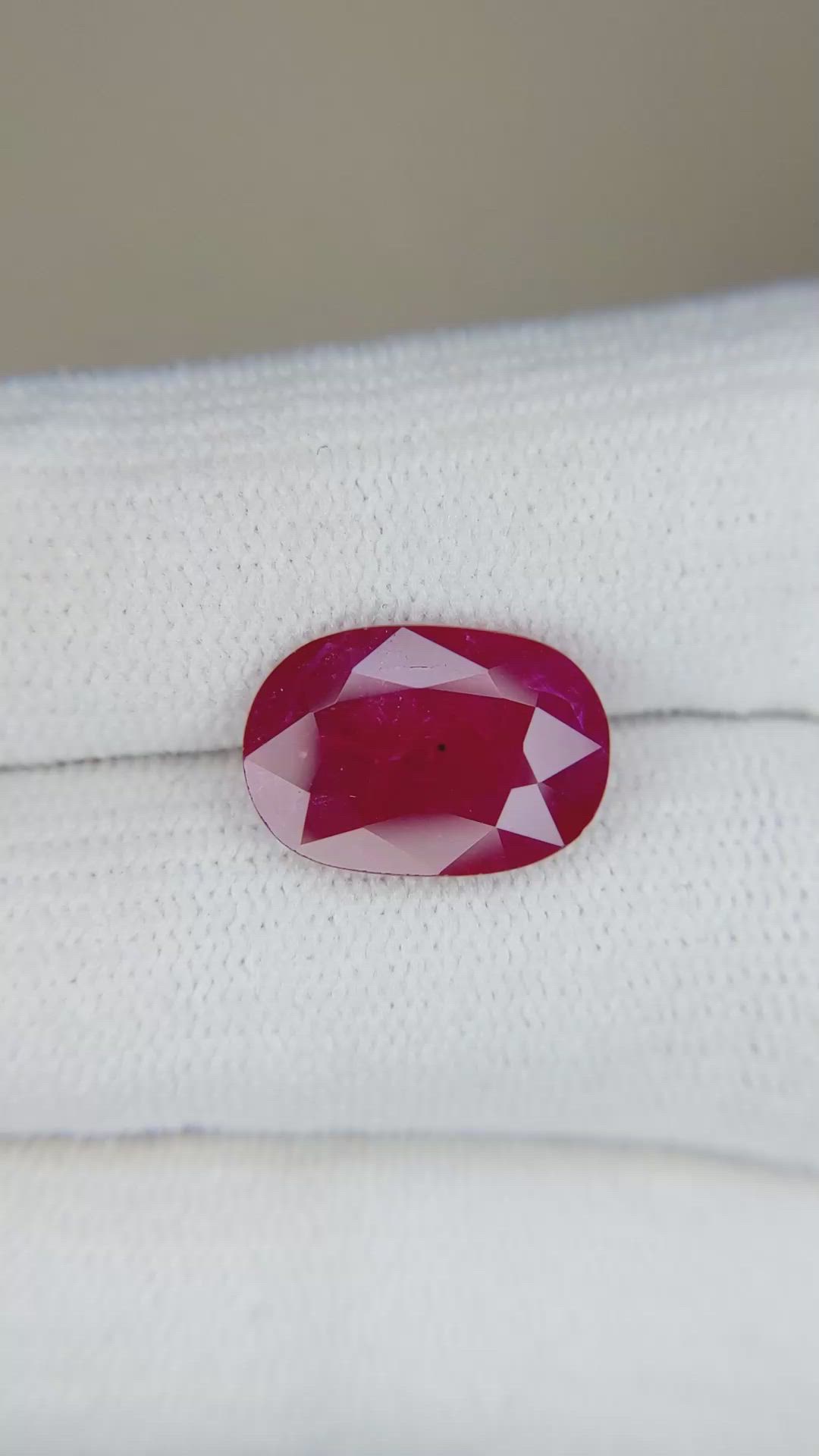 4.28 Ct. Ruby from Mozambique Size Video