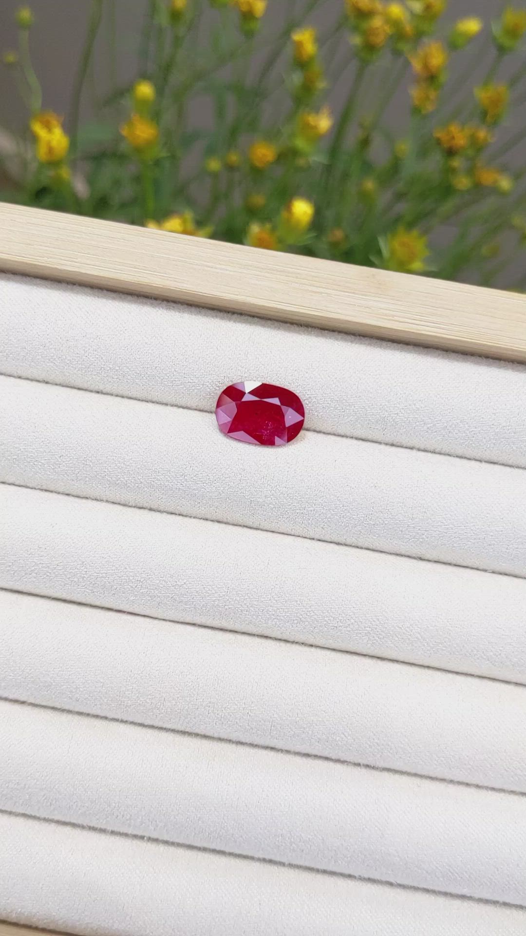 4.28 Ct. Ruby from Mozambique Size Video