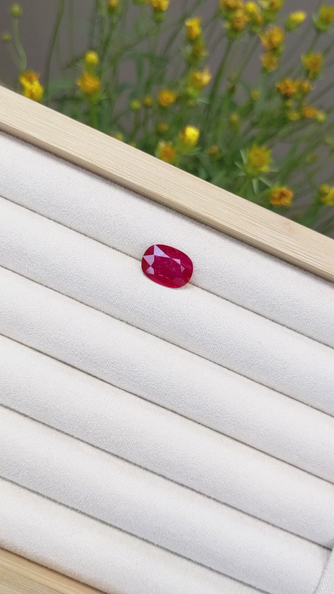 4.32 Ct. Ruby from Mozambique Size Video