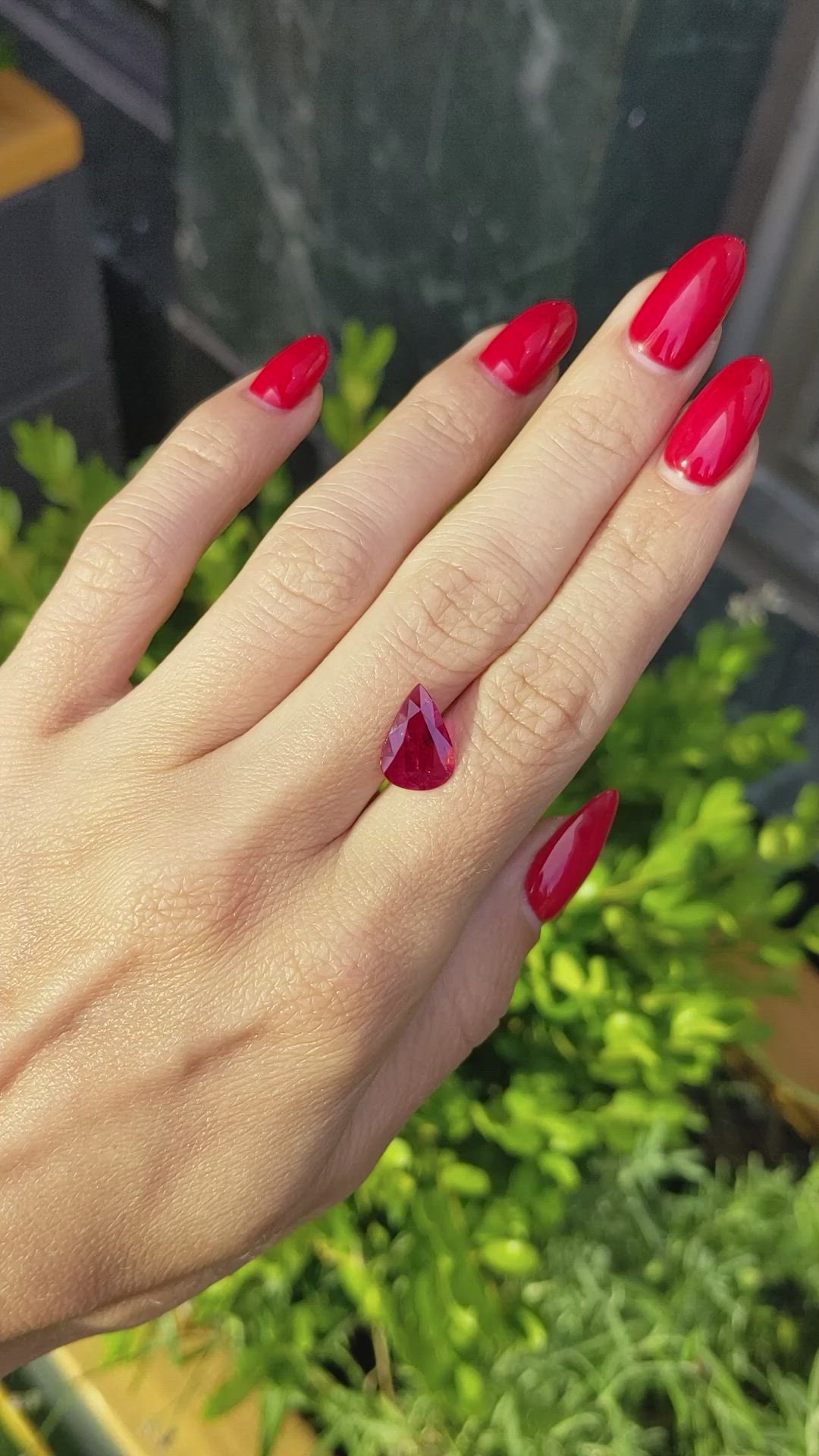 2.57 Ct. Ruby from Mozambique Size Video