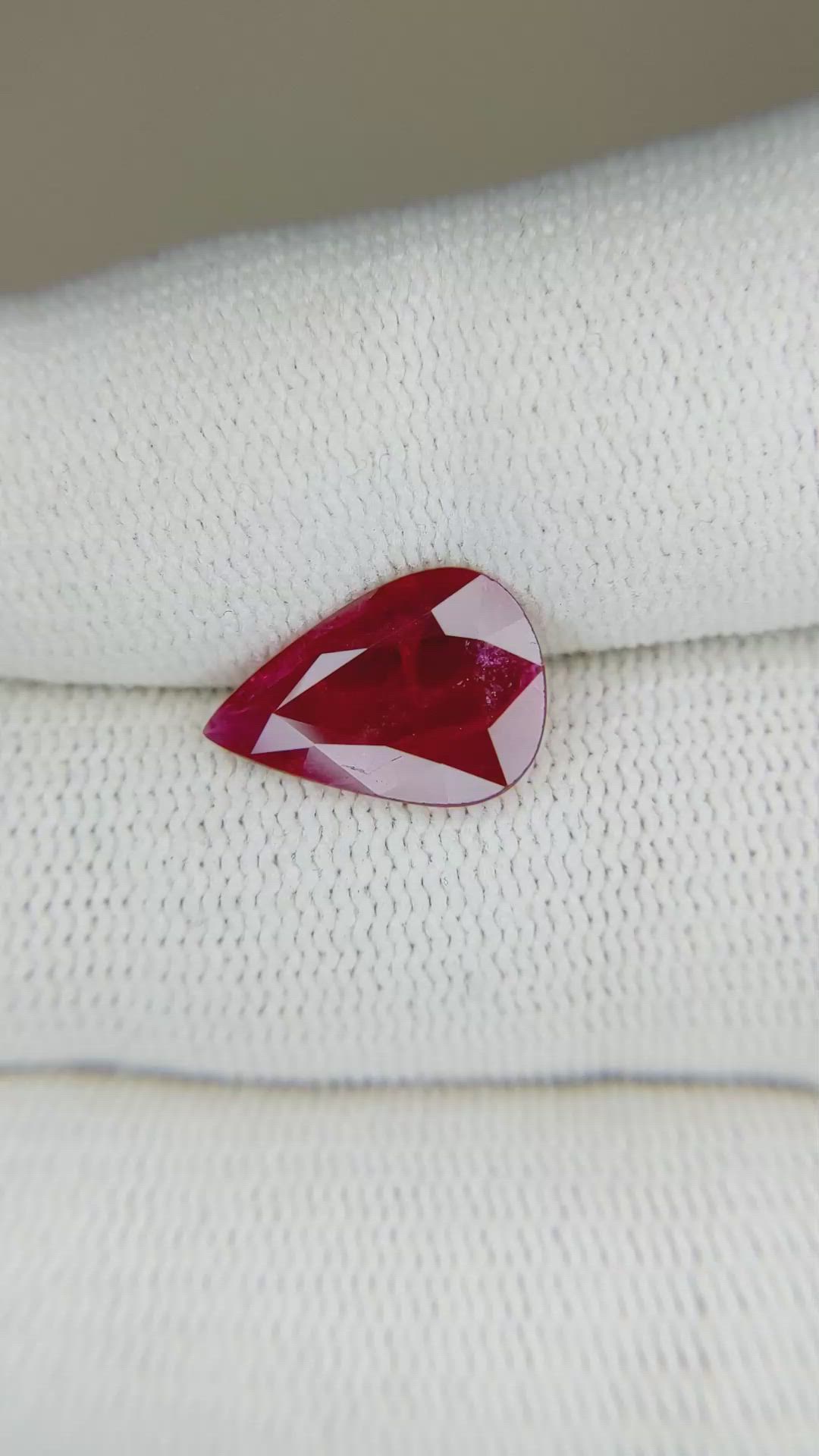 2.57 Ct. Ruby from Mozambique Size Video