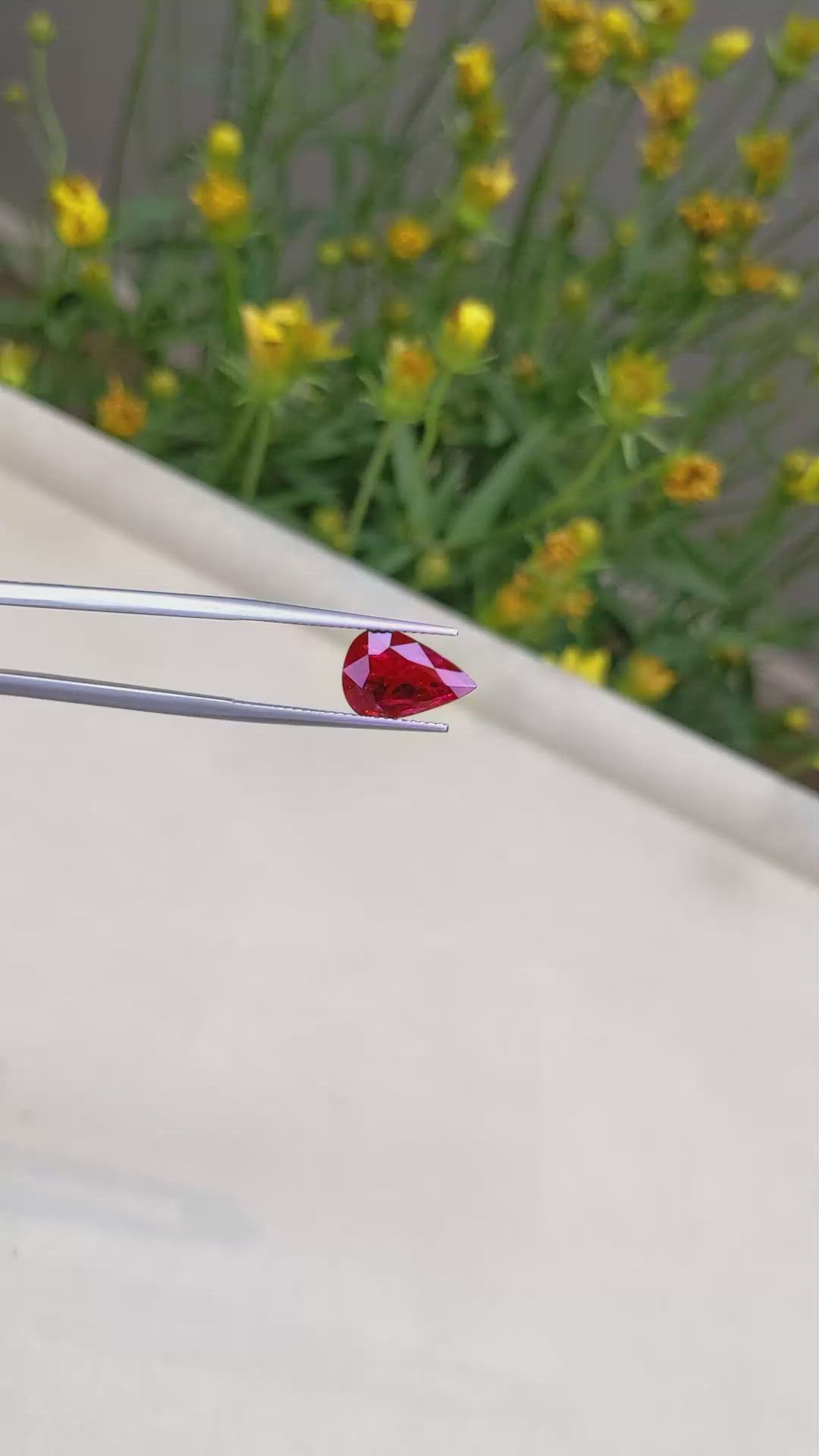 2.57 Ct. Ruby from Mozambique Size Video