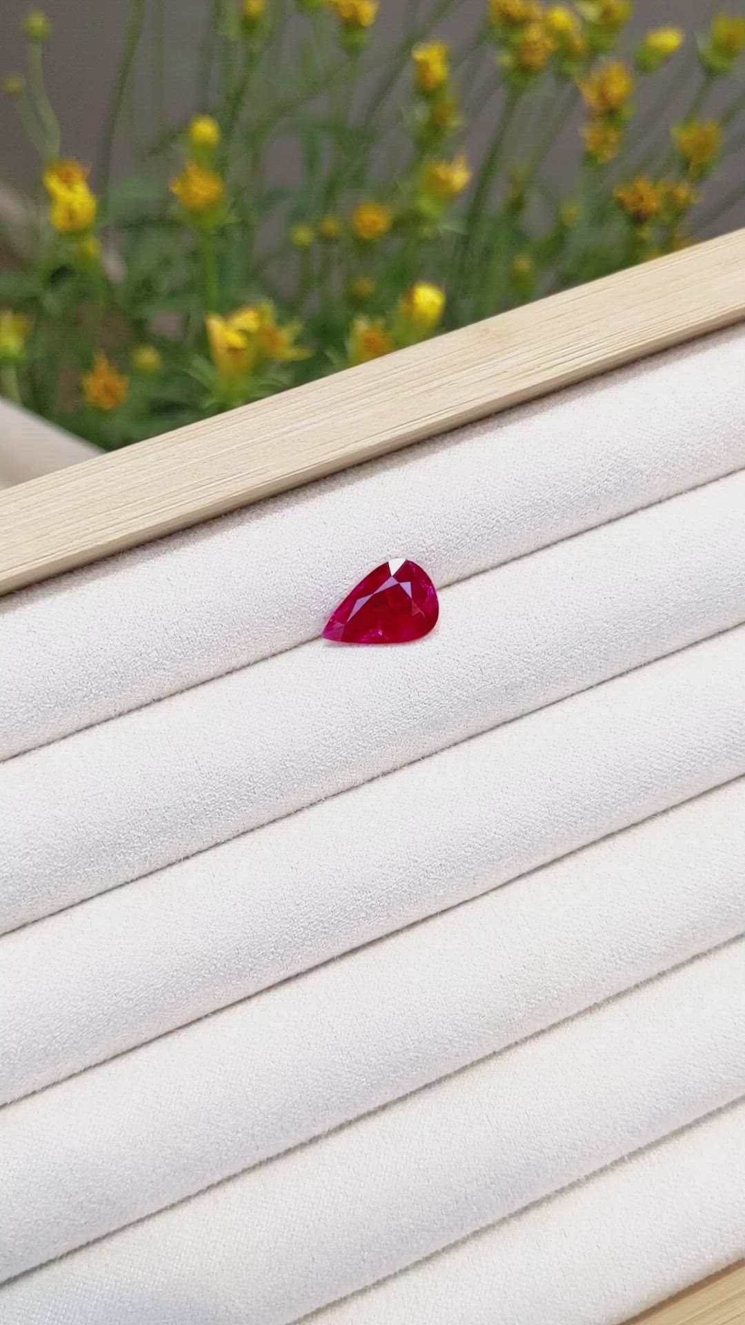 2.57 Ct. Ruby from Mozambique Size Video