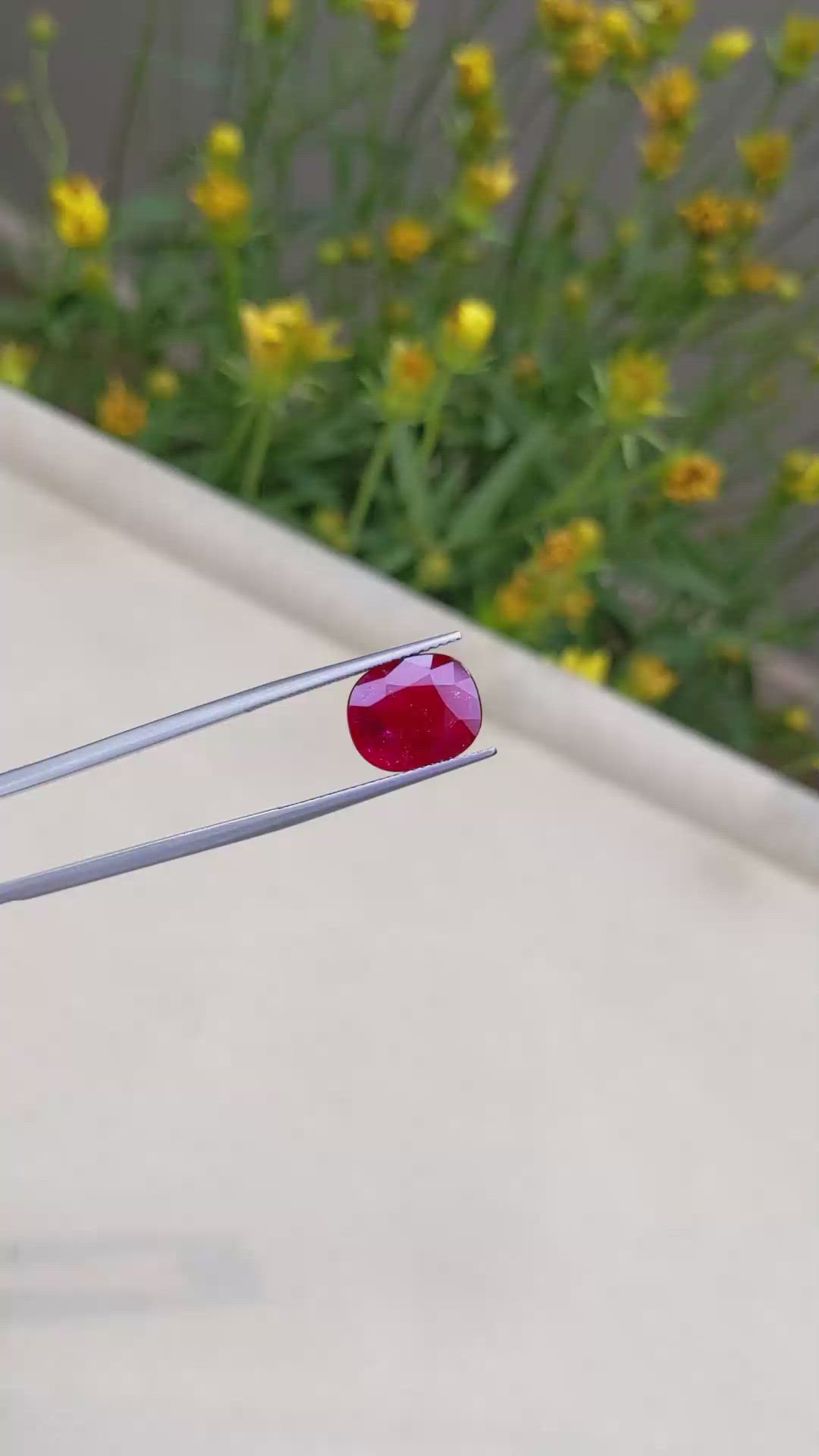 4.79 Ct. Ruby from Mozambique Size Video