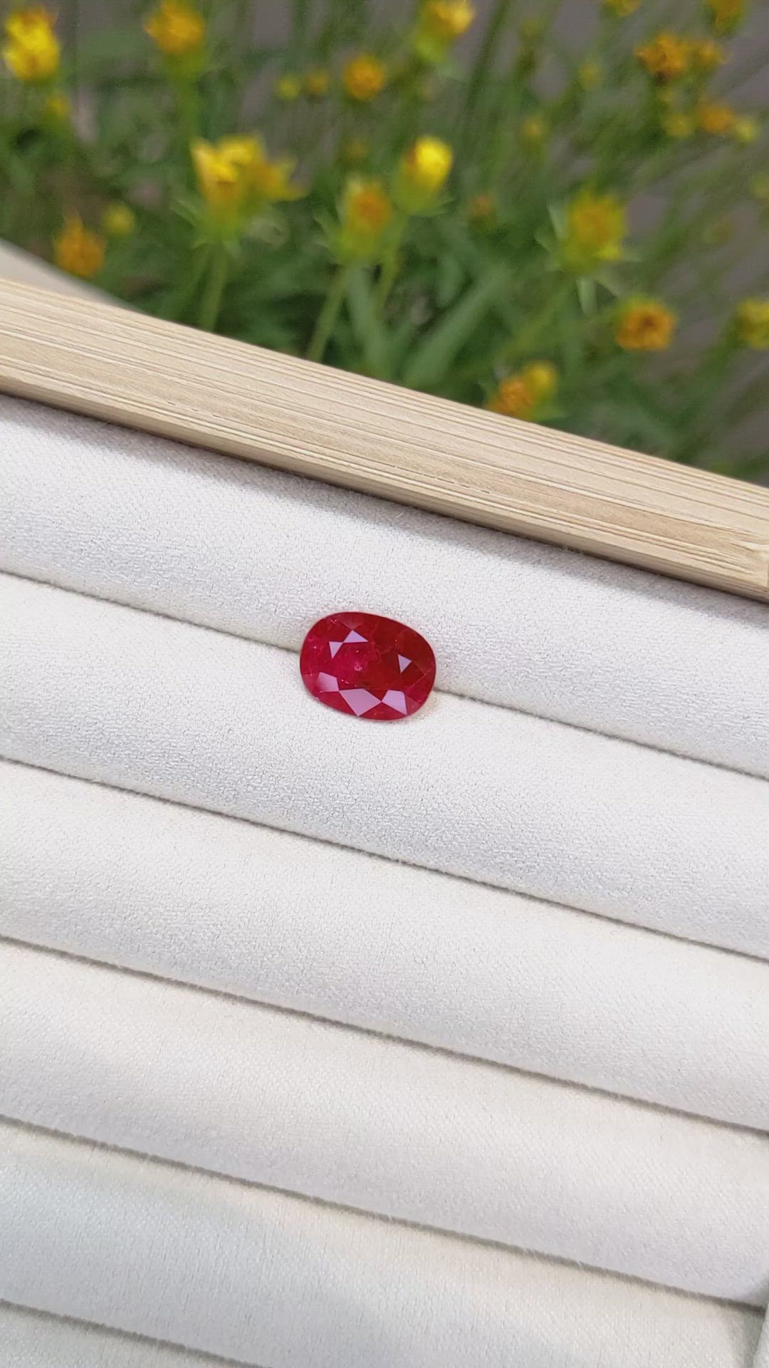 4.31 Ct. Ruby from Mozambique Size Video