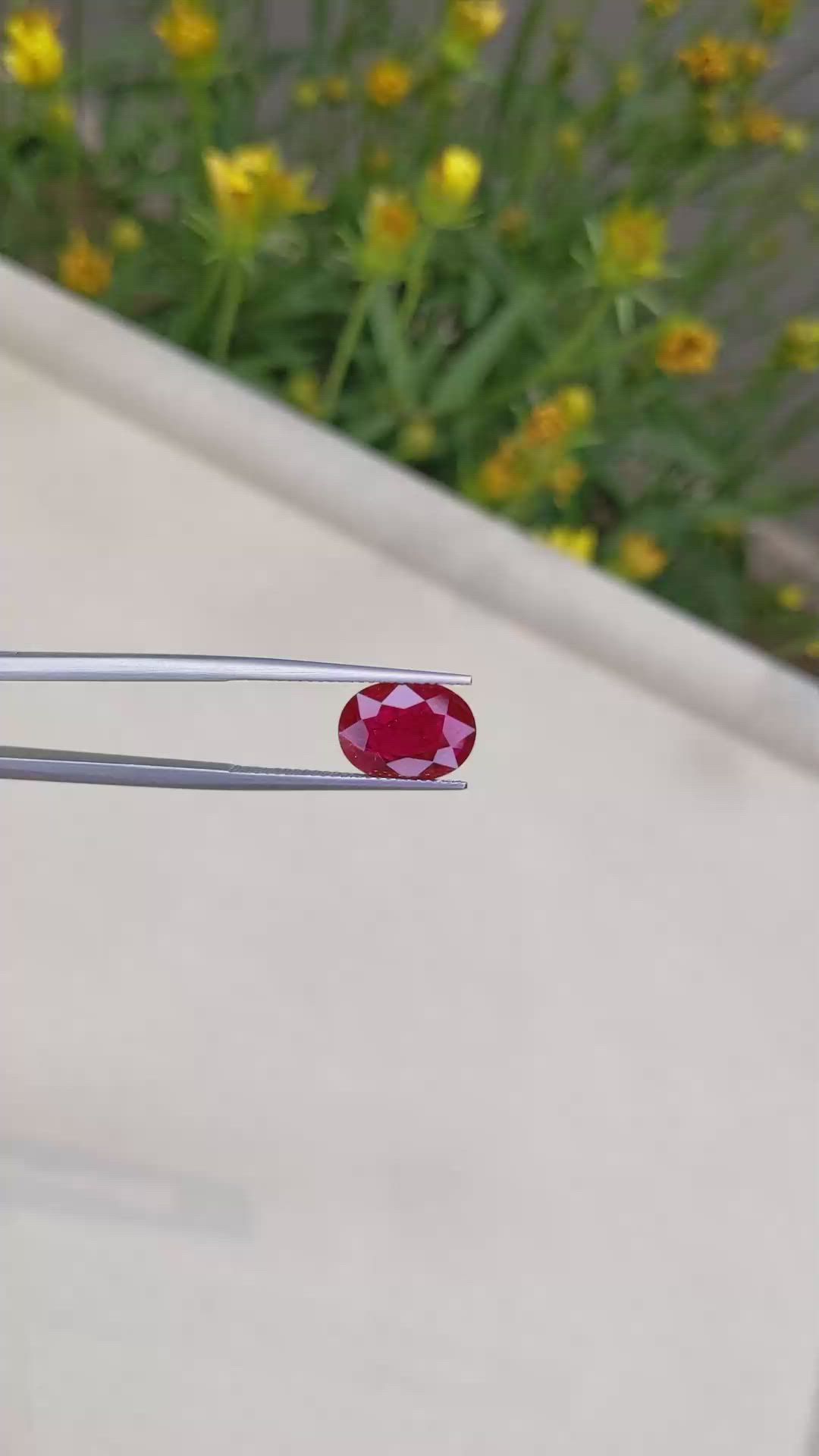 3.00 Ct. Ruby from Mozambique Size Video