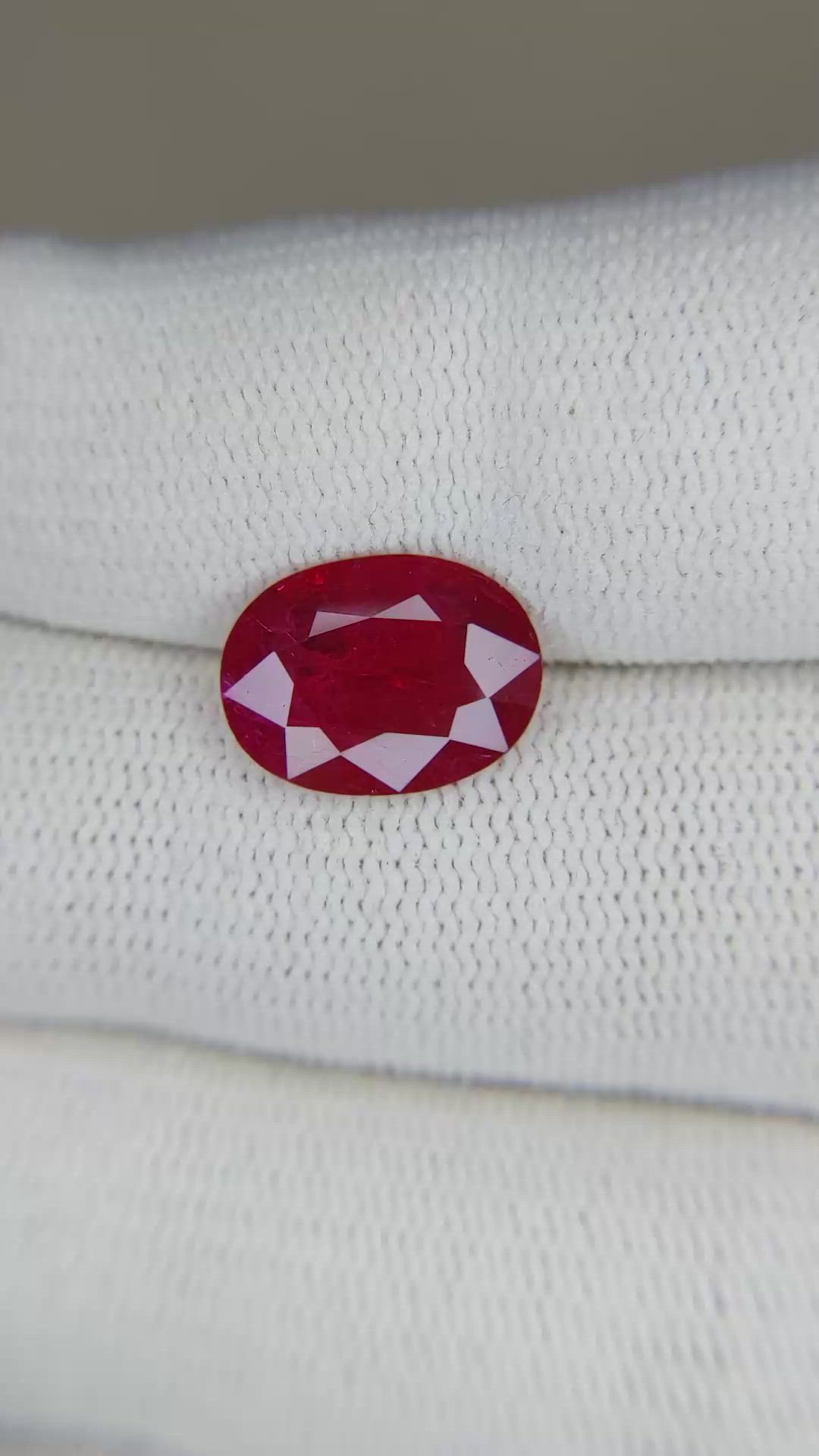 3.00 Ct. Ruby from Mozambique Size Video