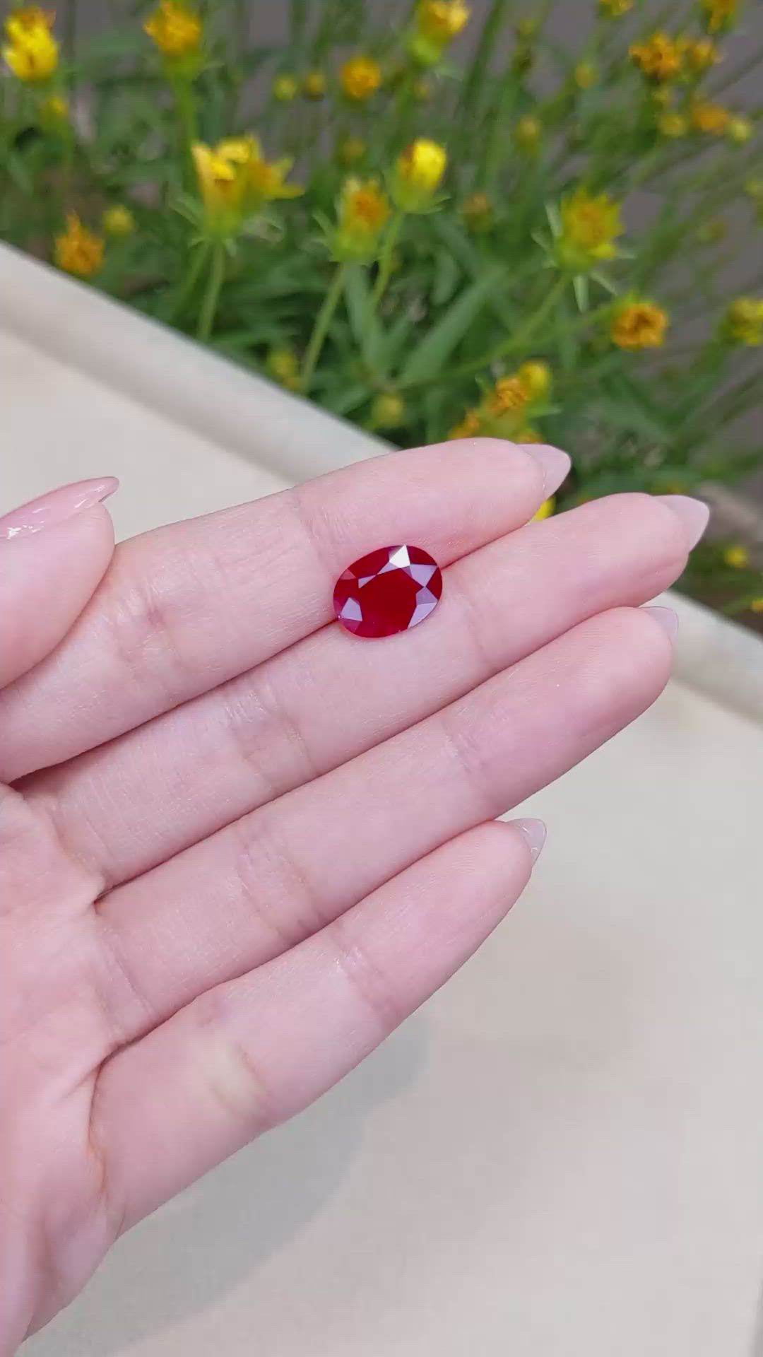 3.00 Ct. Ruby from Mozambique Size Video