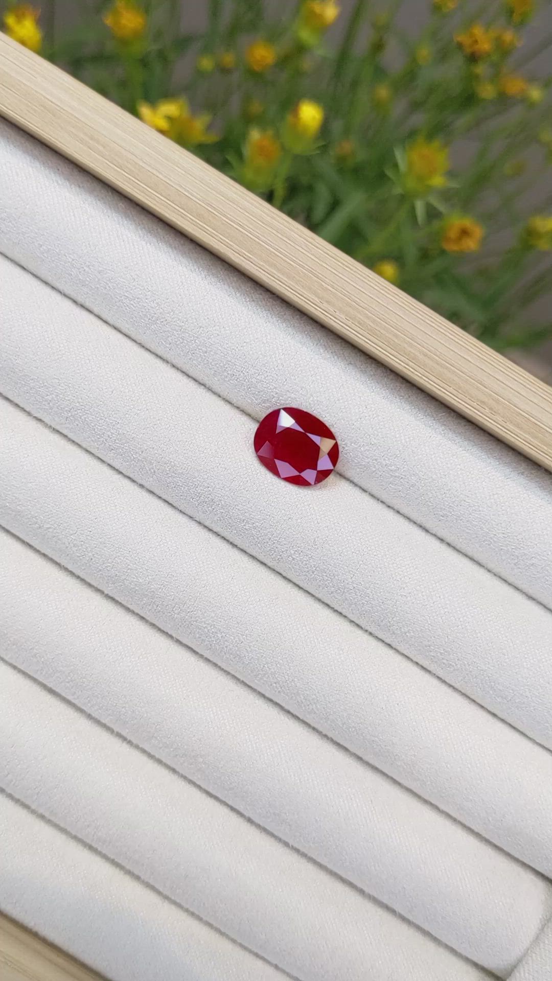3.62 Ct. Ruby from Mozambique Size Video