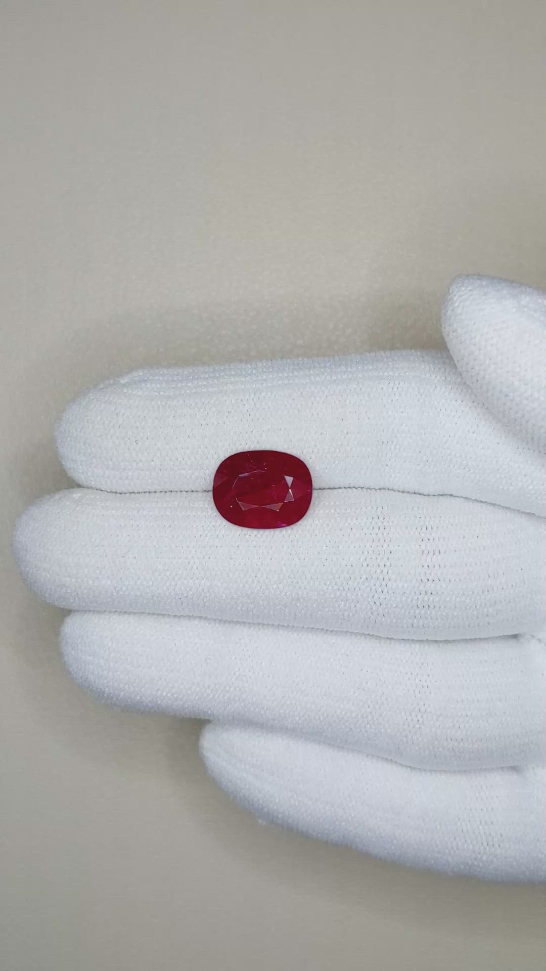 3.16 Ct. Ruby from Mozambique Size Video