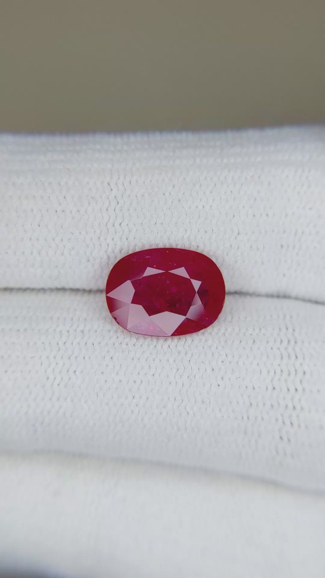 2.49 Ct. Ruby from Mozambique Size Video