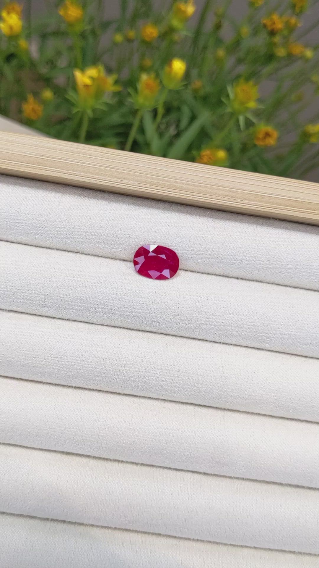 2.49 Ct. Ruby from Mozambique Size Video