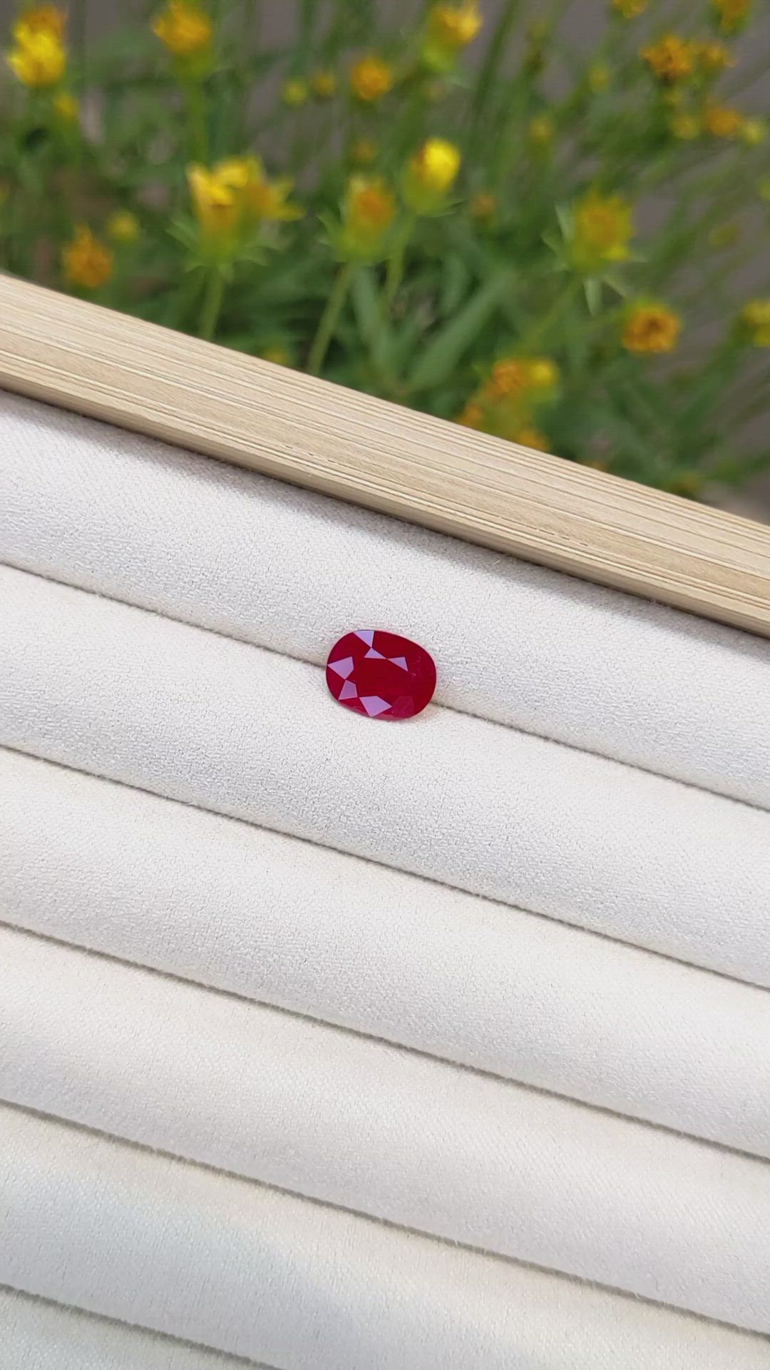 2.23 Ct. Ruby from Mozambique Size Video