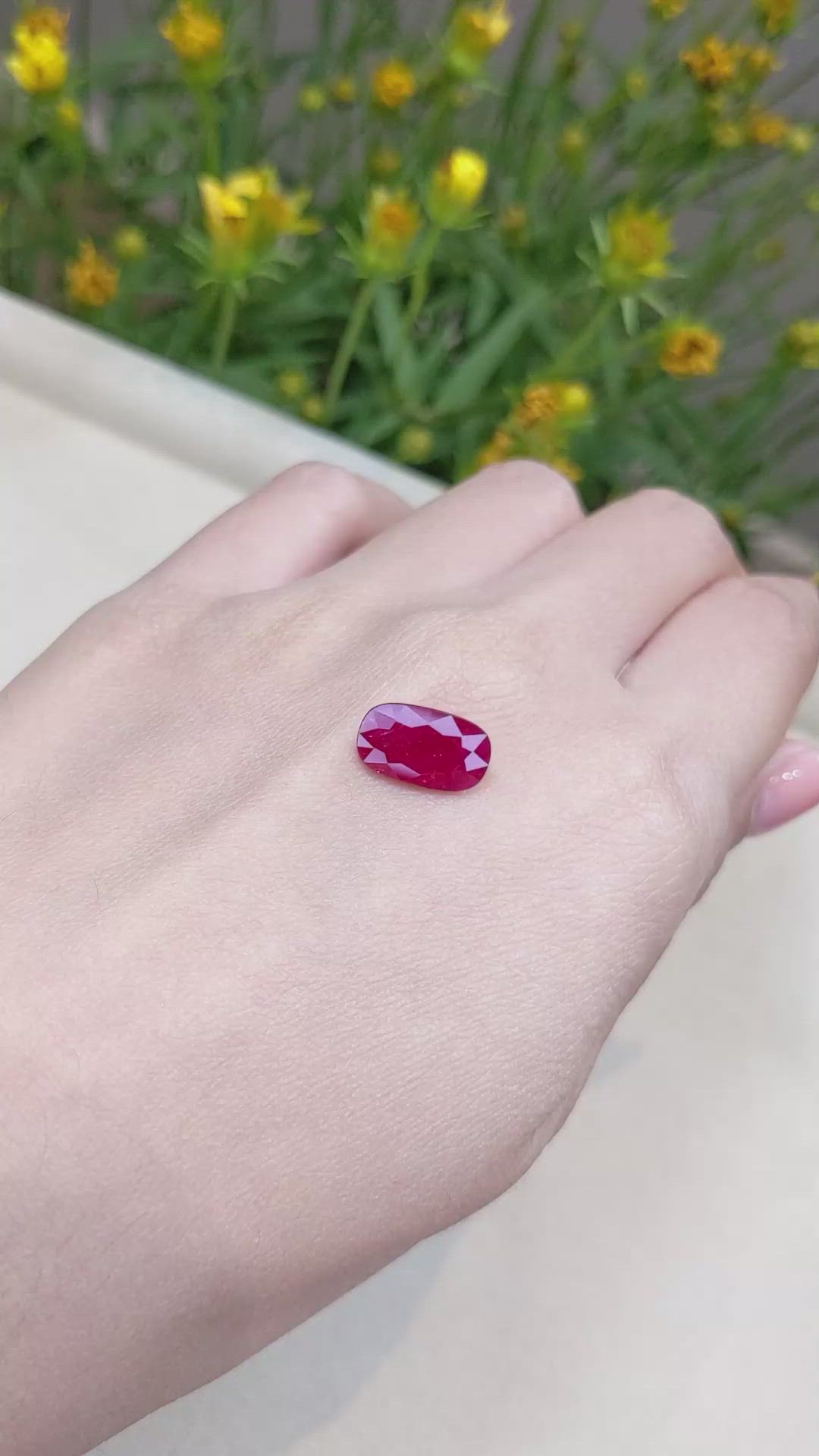 4.60 Ct. Ruby from Mozambique Size Video
