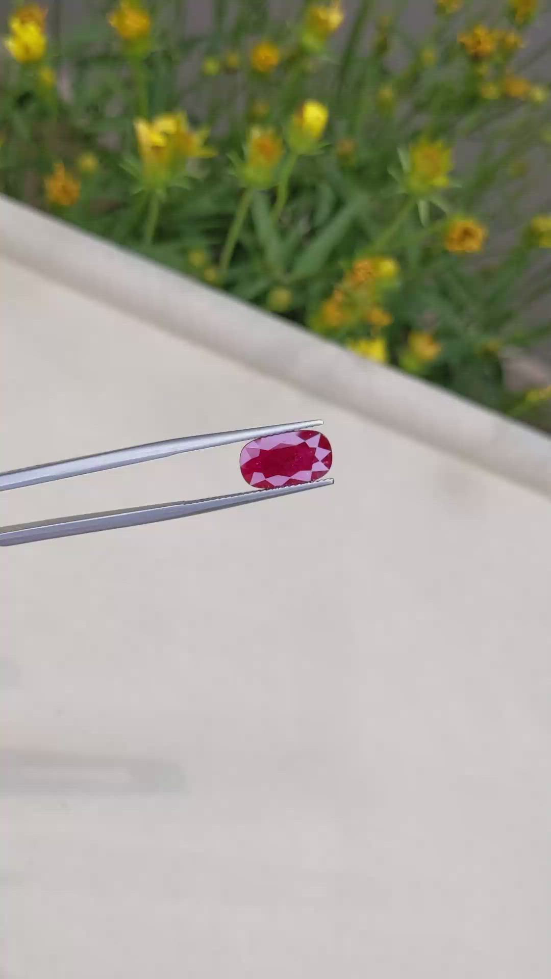 4.60 Ct. Ruby from Mozambique Size Video