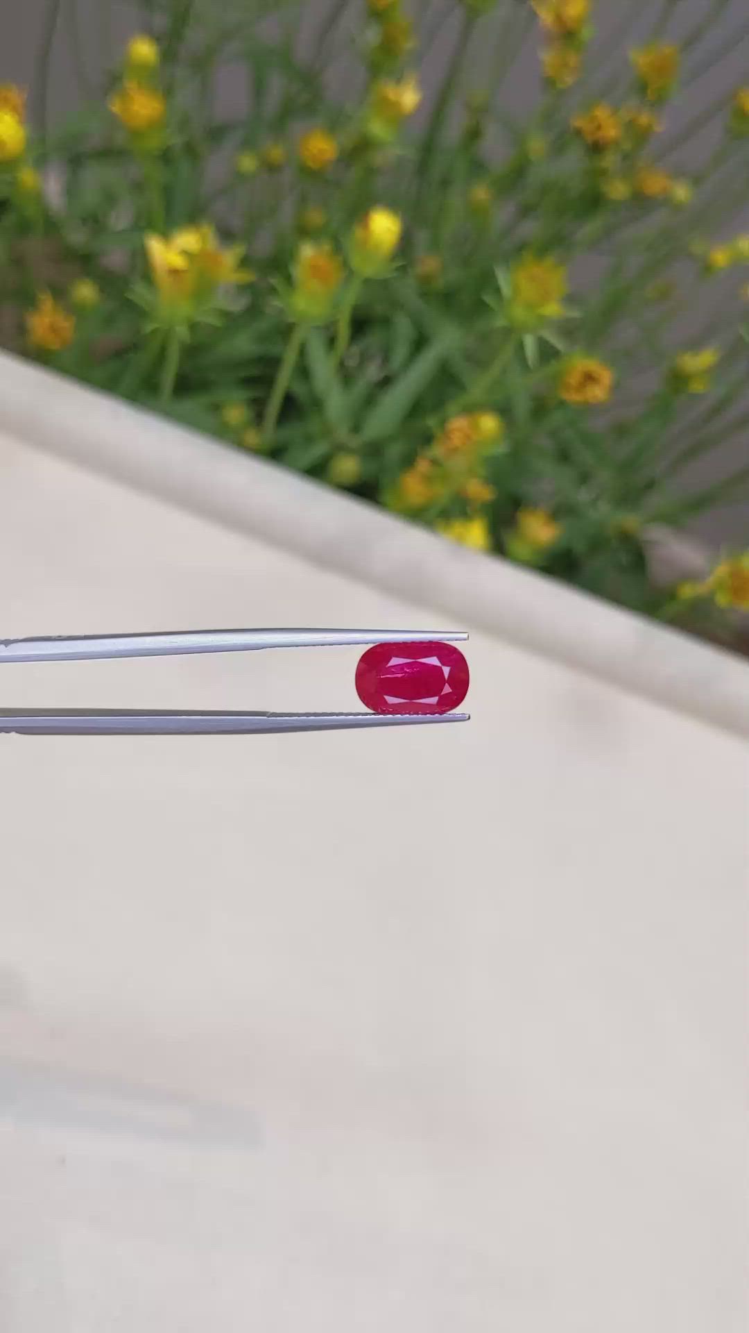 3.97 Ct. Ruby from Mozambique Size Video