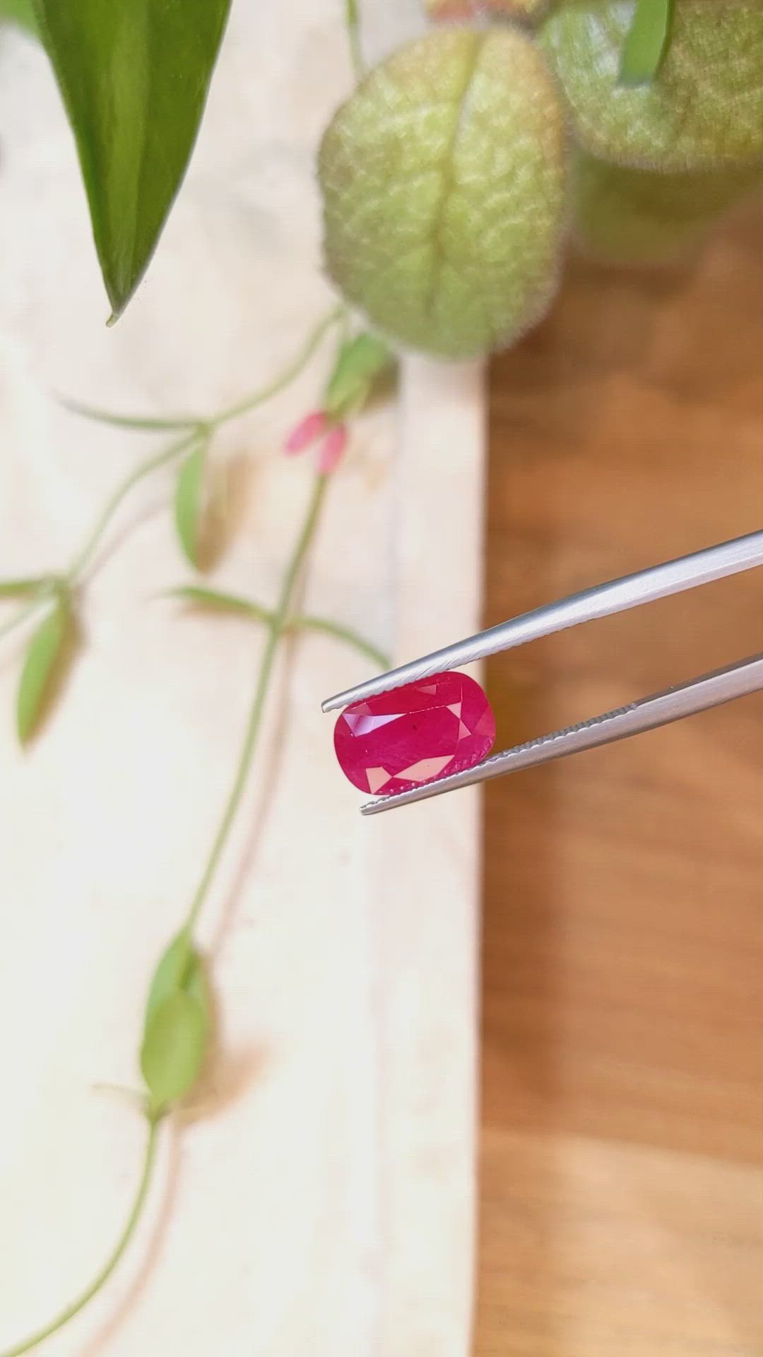 3.87 Ct. Ruby from Mozambique Size Video