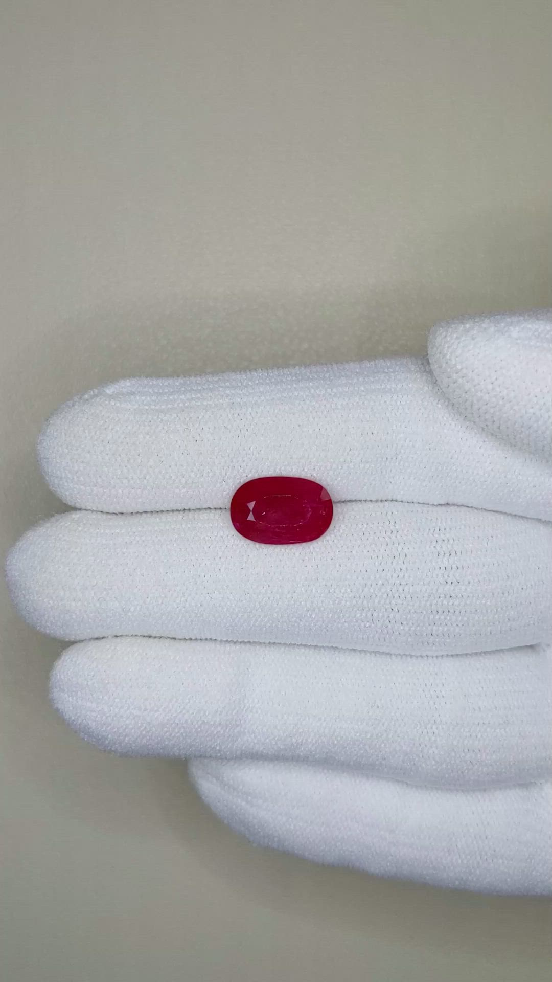 2.92 Ct. Ruby from Mozambique Size Video