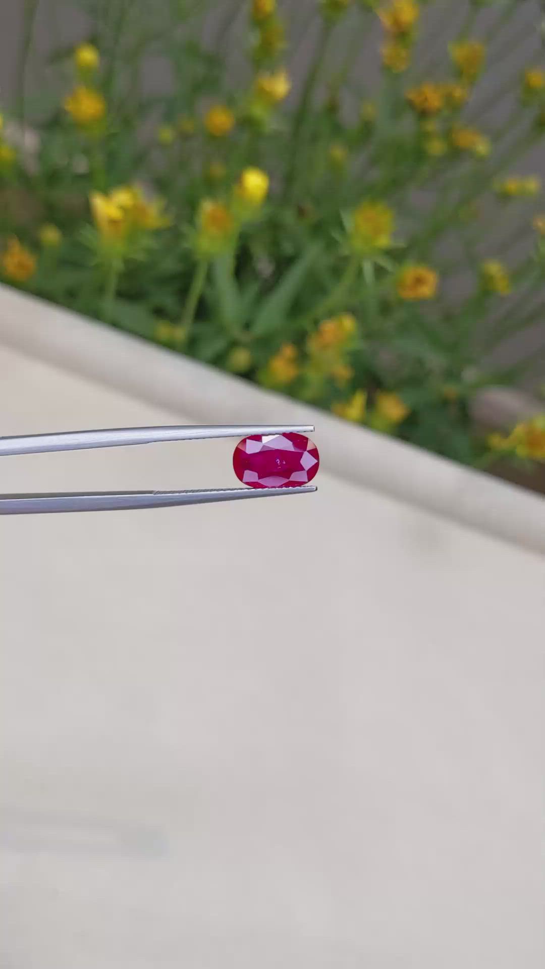 2.63 Ct. Ruby from Mozambique Size Video