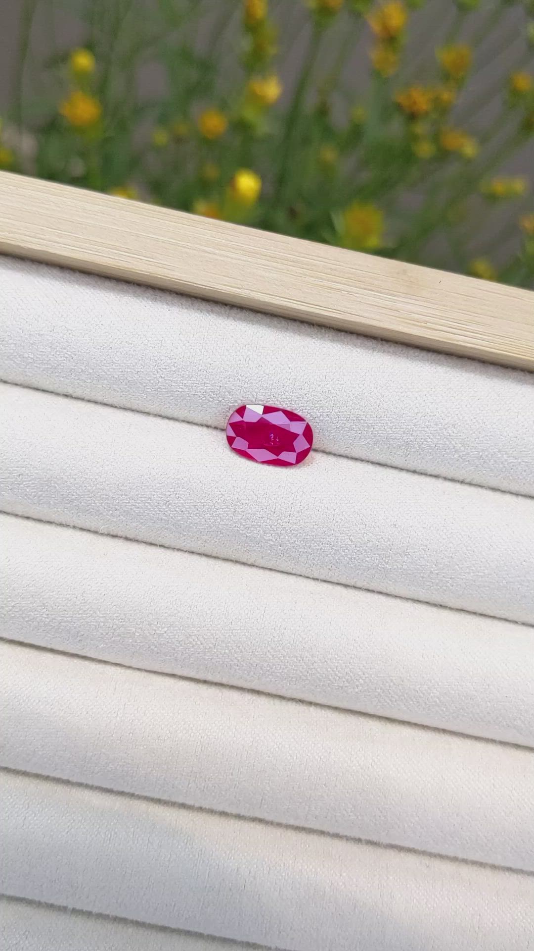 2.63 Ct. Ruby from Mozambique Size Video