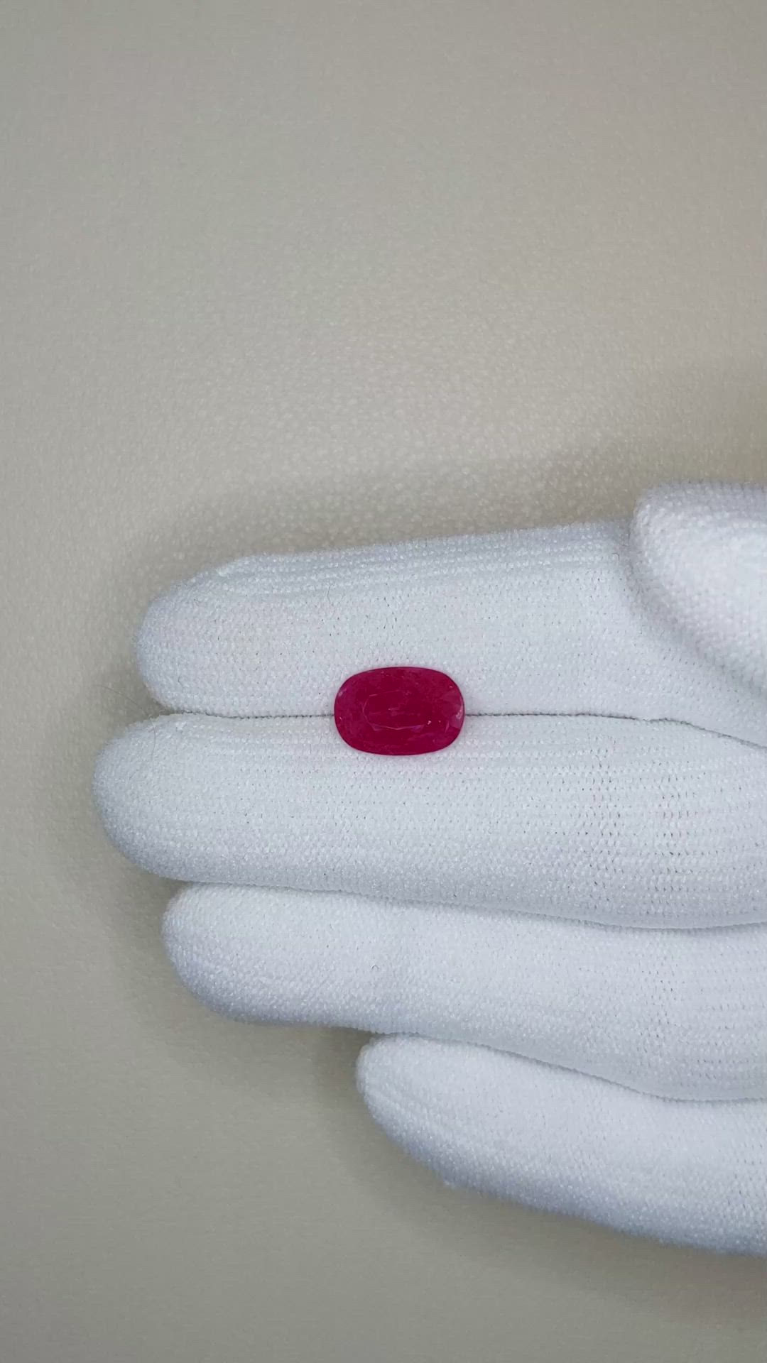2.80 Ct. Ruby from Mozambique Size Video