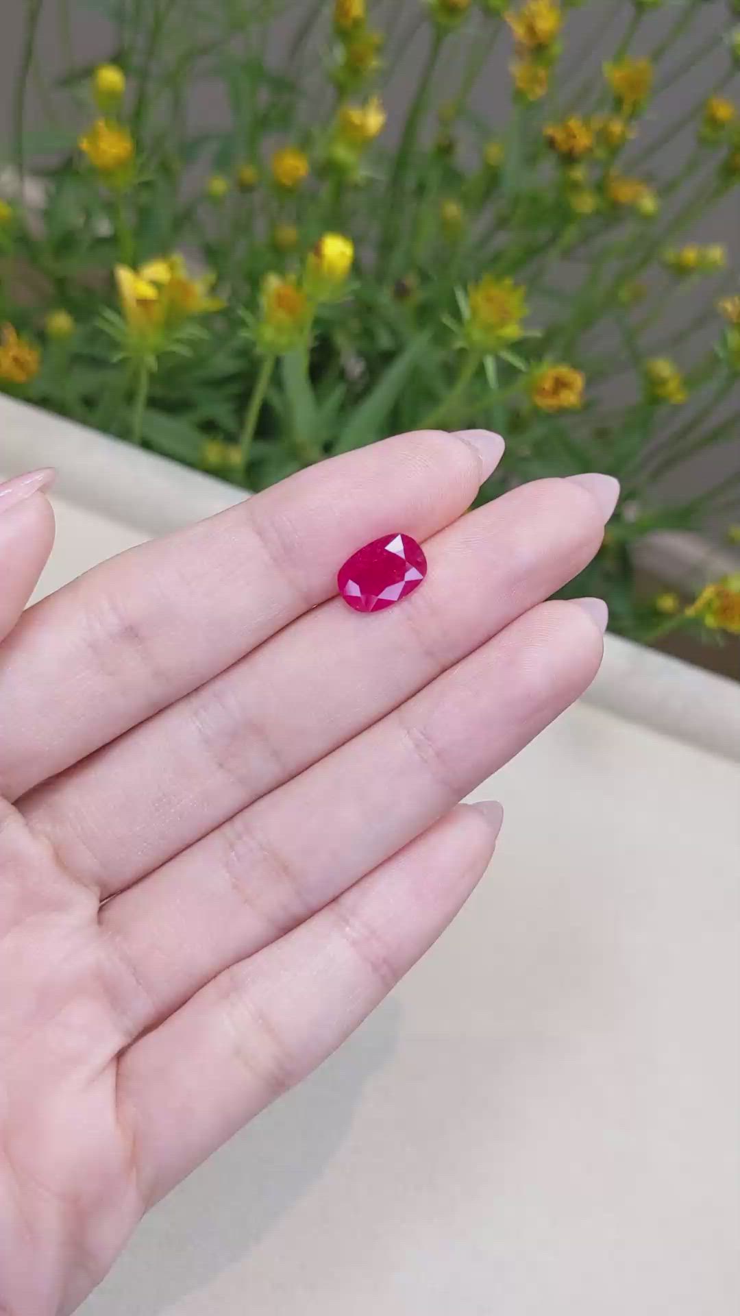 2.50 Ct. Ruby from Mozambique Size Video