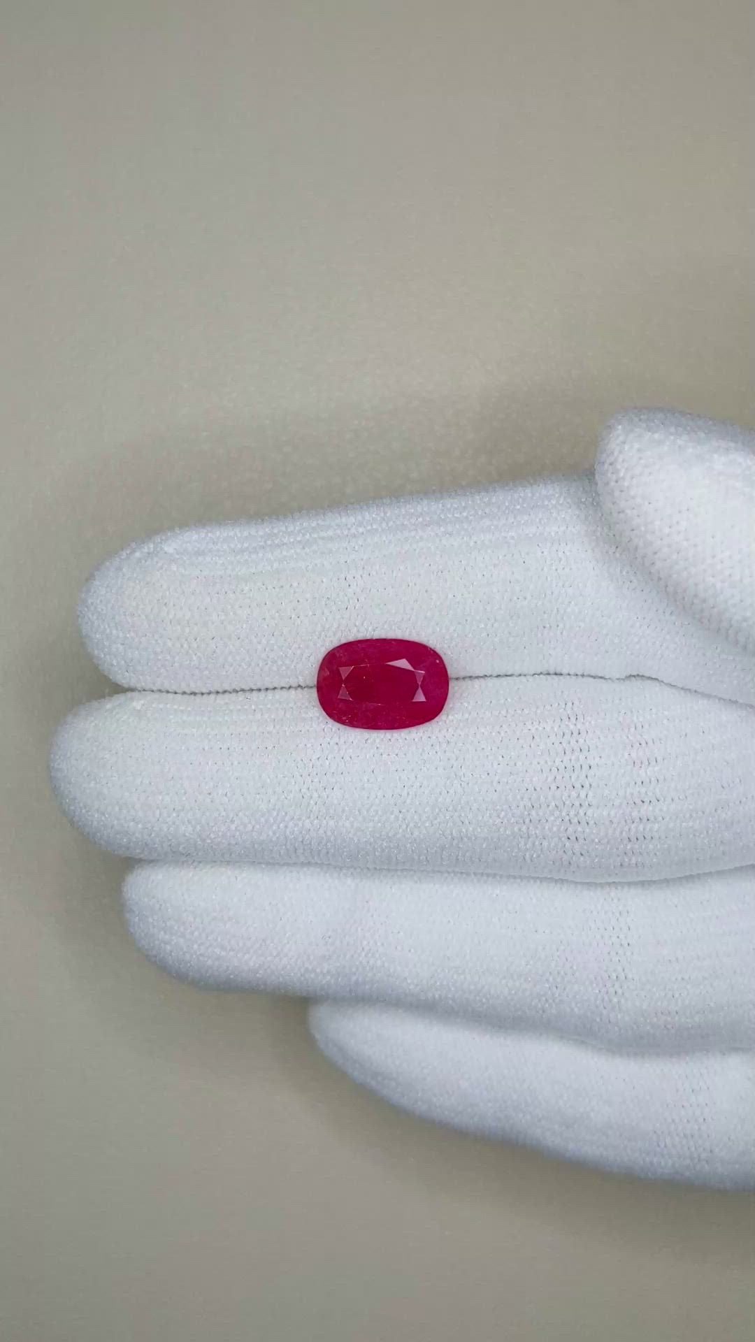 2.50 Ct. Ruby from Mozambique Size Video