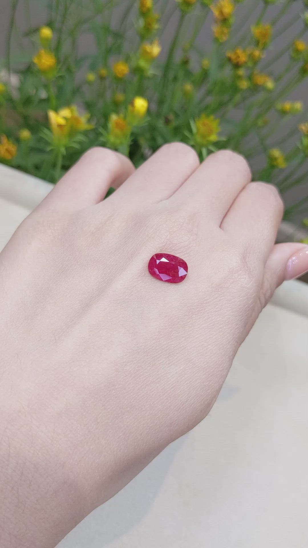 2.50 Ct. Ruby from Mozambique Size Video