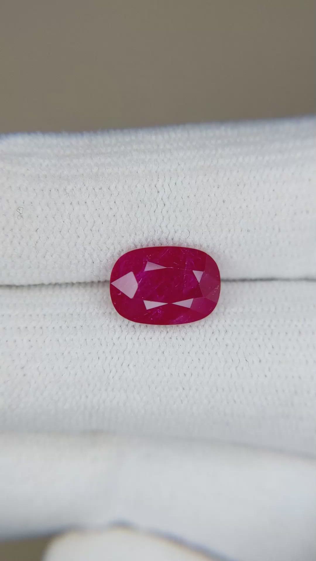 3.04 Ct. Ruby from Mozambique Size Video