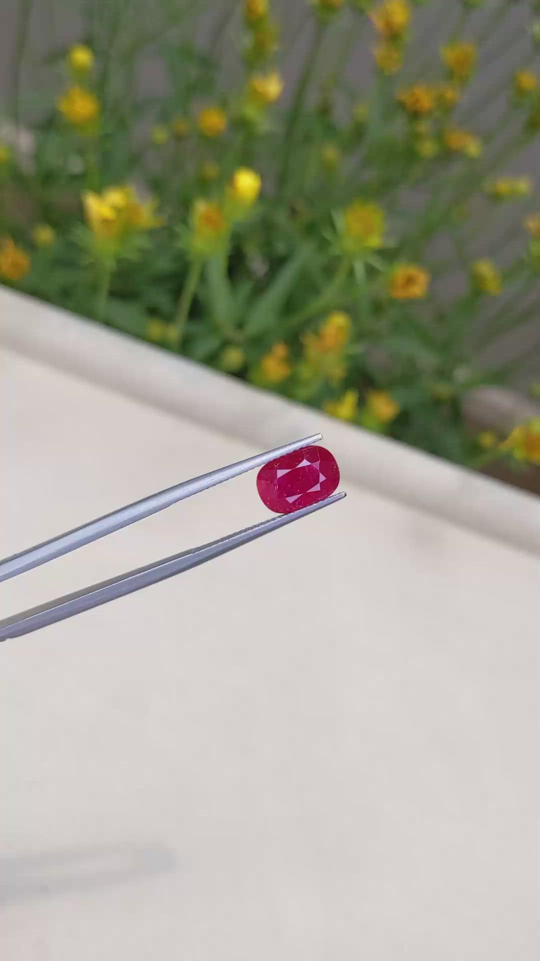 3.04 Ct. Ruby from Mozambique Size Video