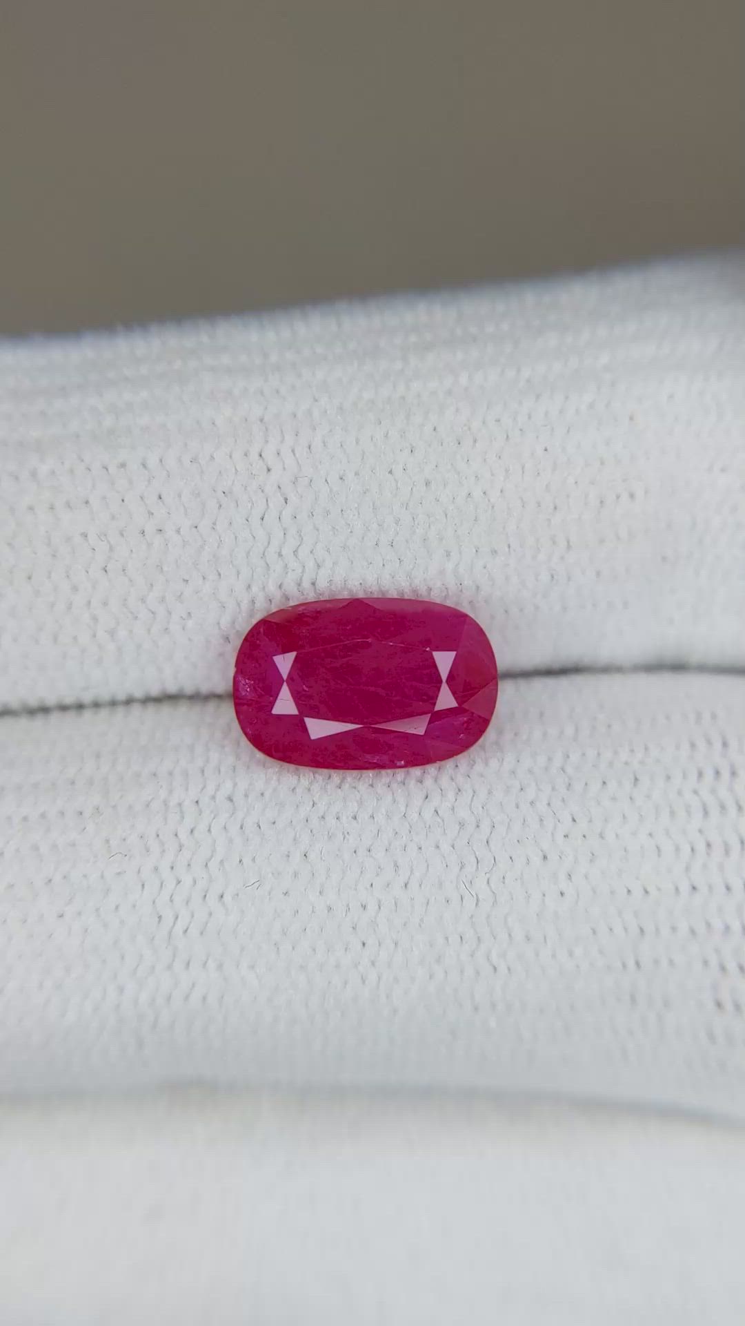2.60 Ct. Ruby from Mozambique Size Video