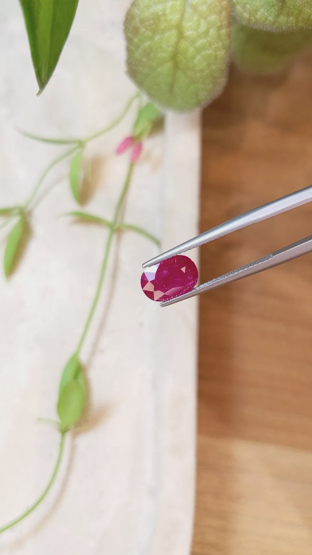 2.30 Ct. Ruby from Mozambique Size Video