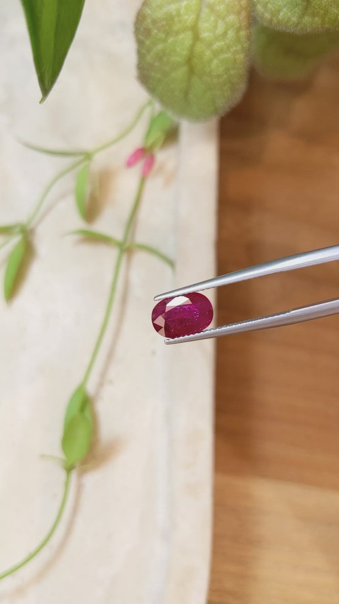 1.93 Ct. Ruby from Mozambique Size Video