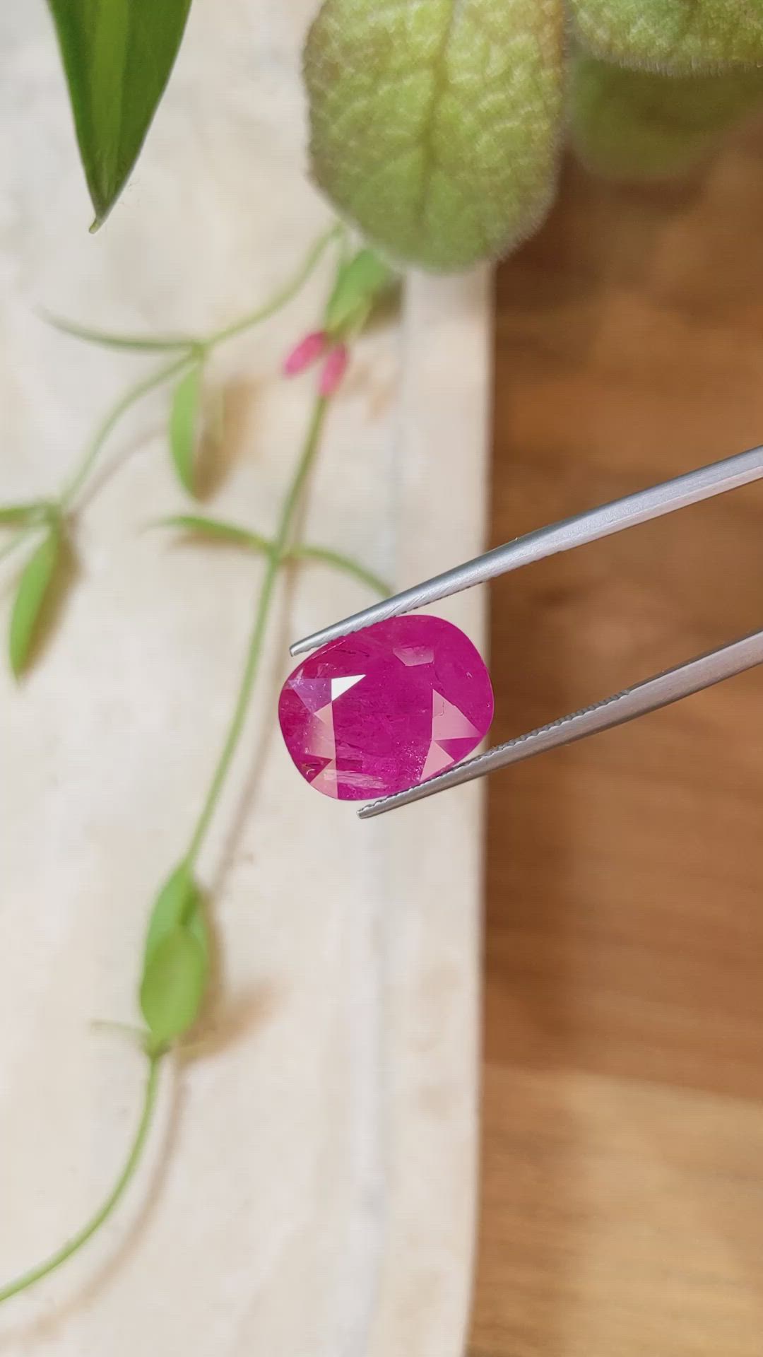 10.06 Ct. Ruby from Mozambique Size Video