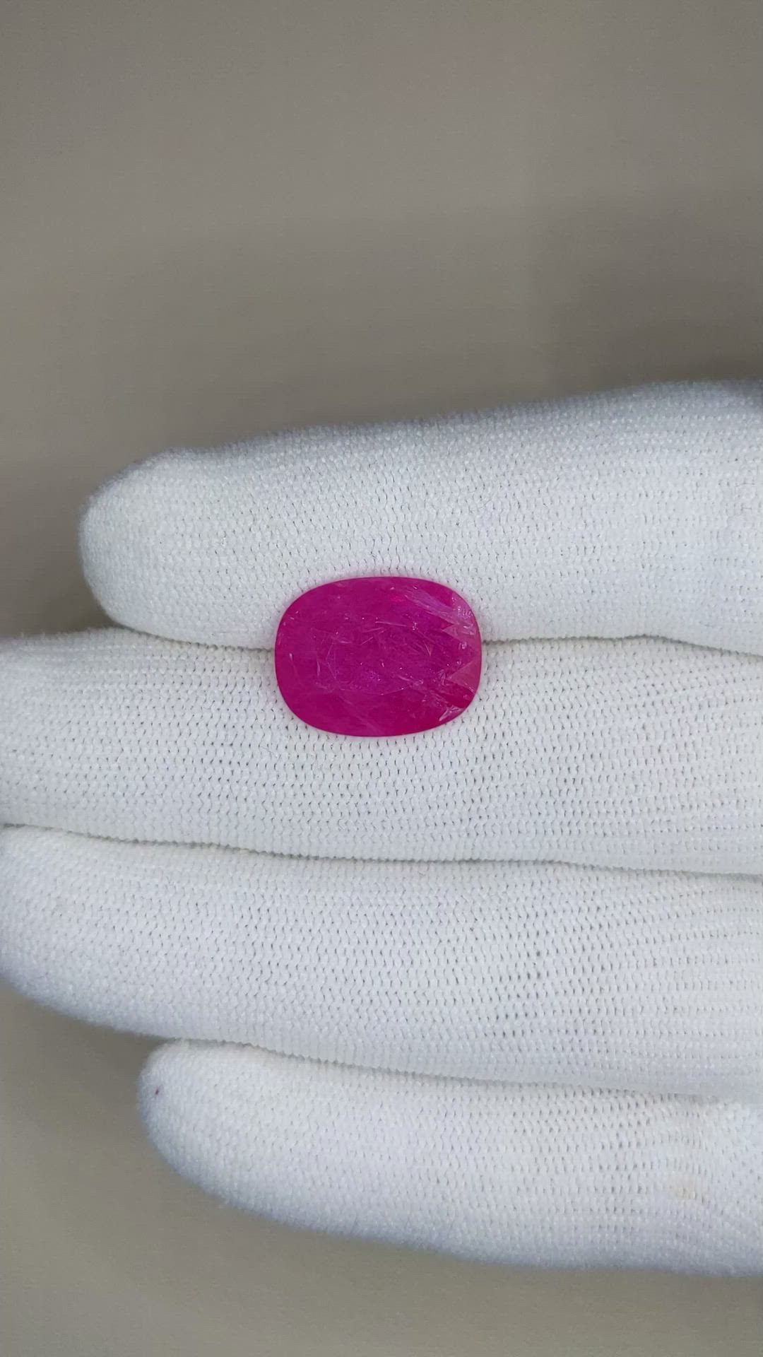 10.06 Ct. Ruby from Mozambique Size Video