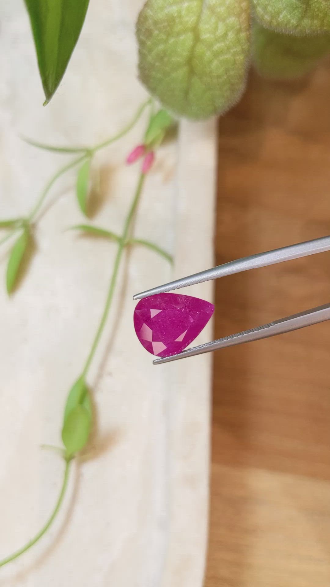 5.96 Ct. Ruby from Mozambique Size Video