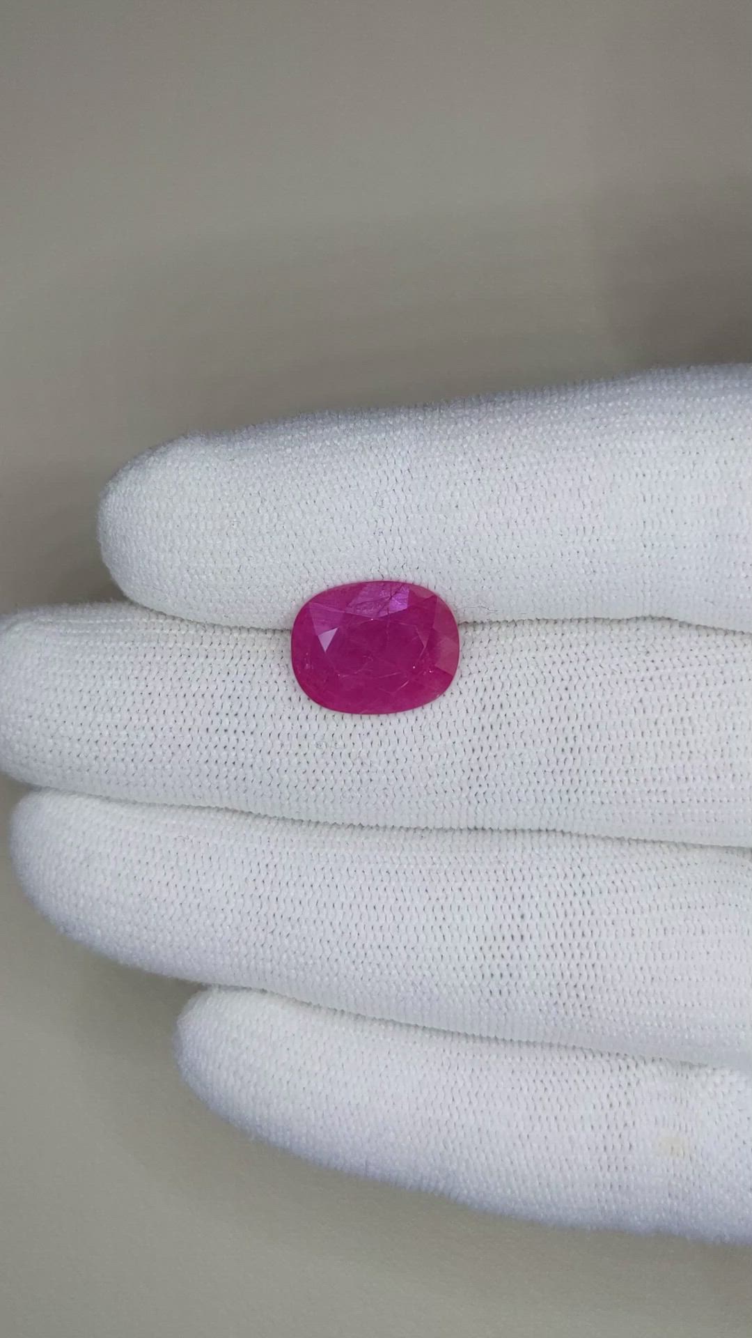 5.51 Ct. Ruby from Mozambique Size Video