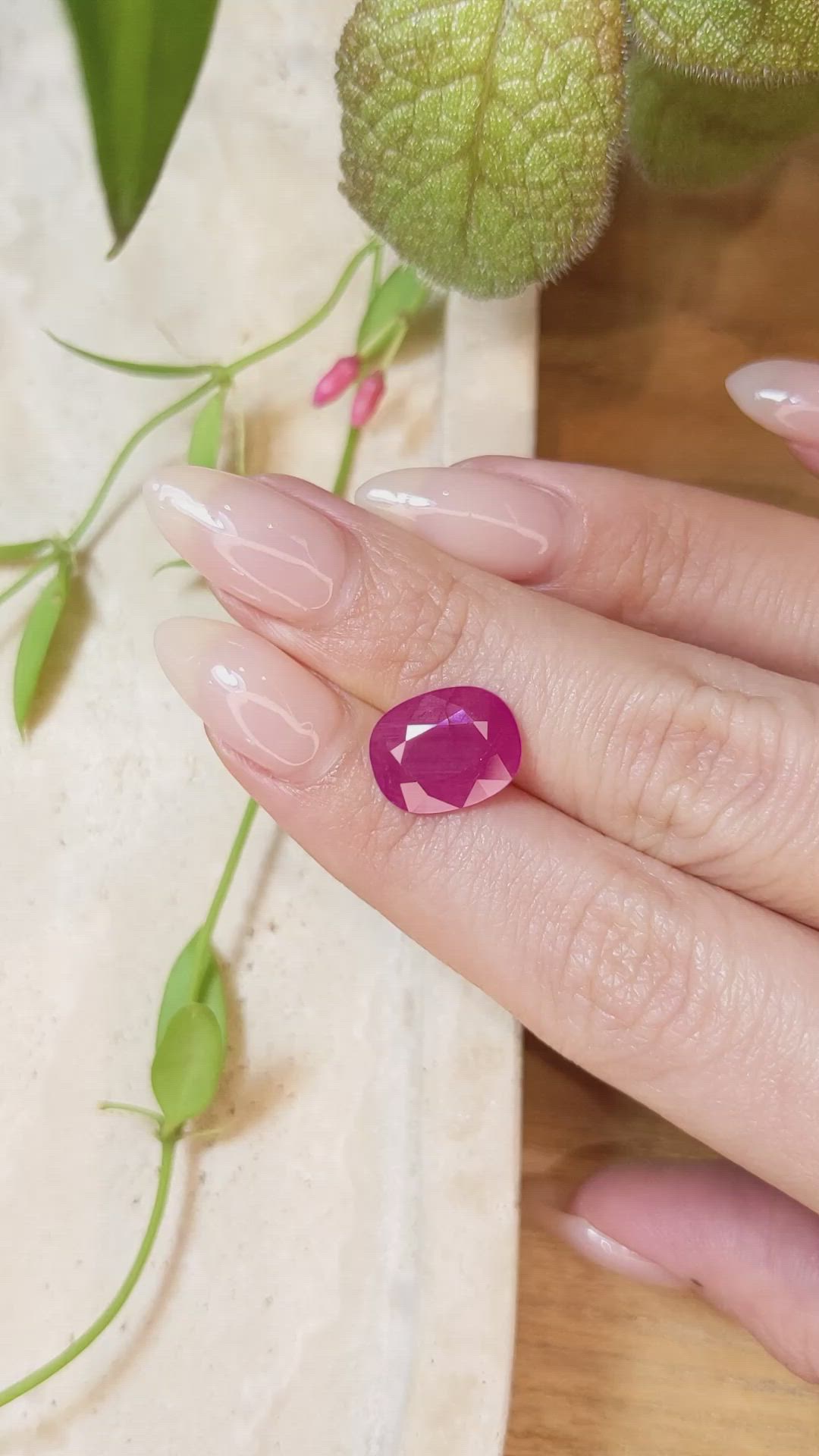 5.51 Ct. Ruby from Mozambique Size Video