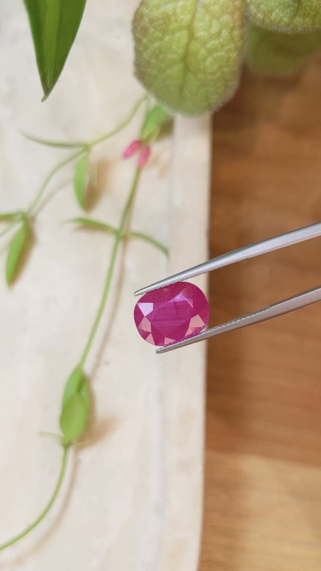 5.51 Ct. Ruby from Mozambique Size Video