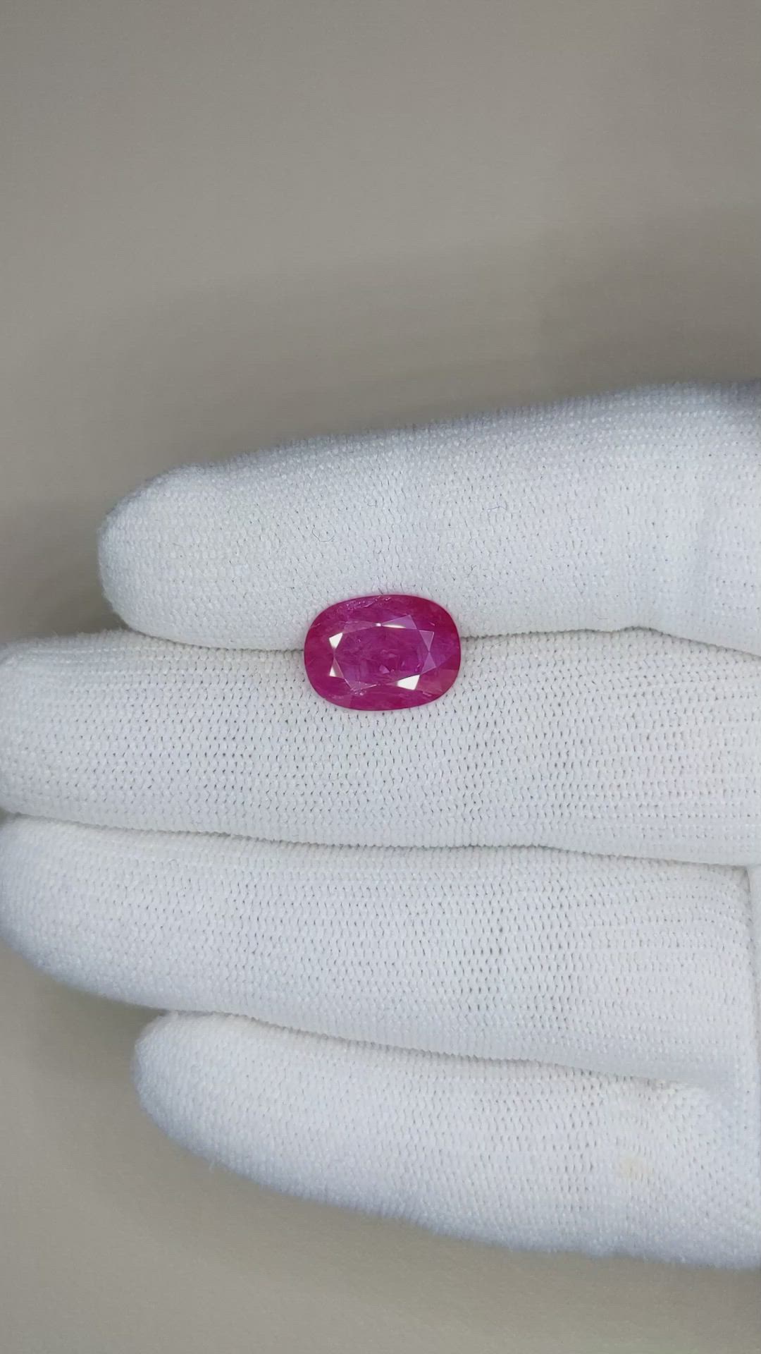 3.78 Ct. Ruby from Mozambique Size Video