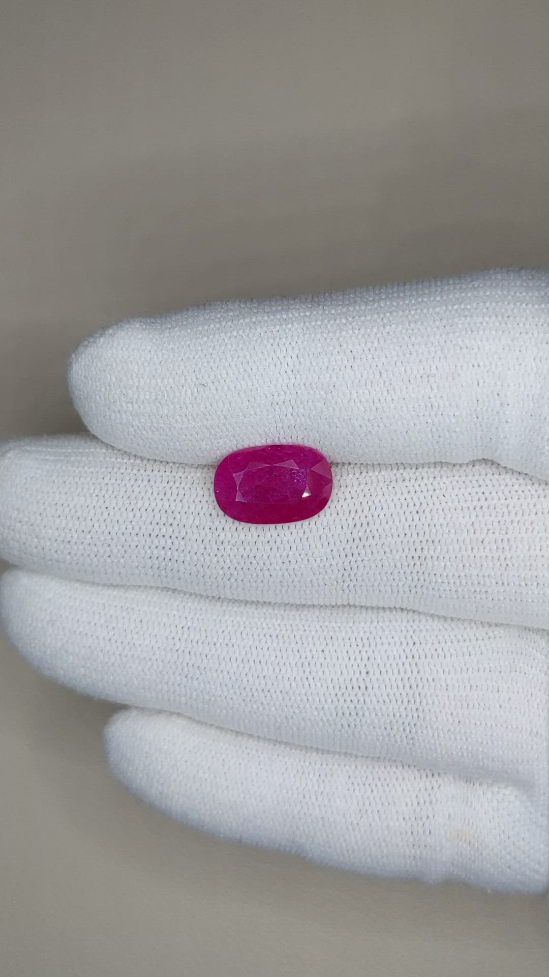 3.47 Ct. Ruby from Mozambique Size Video