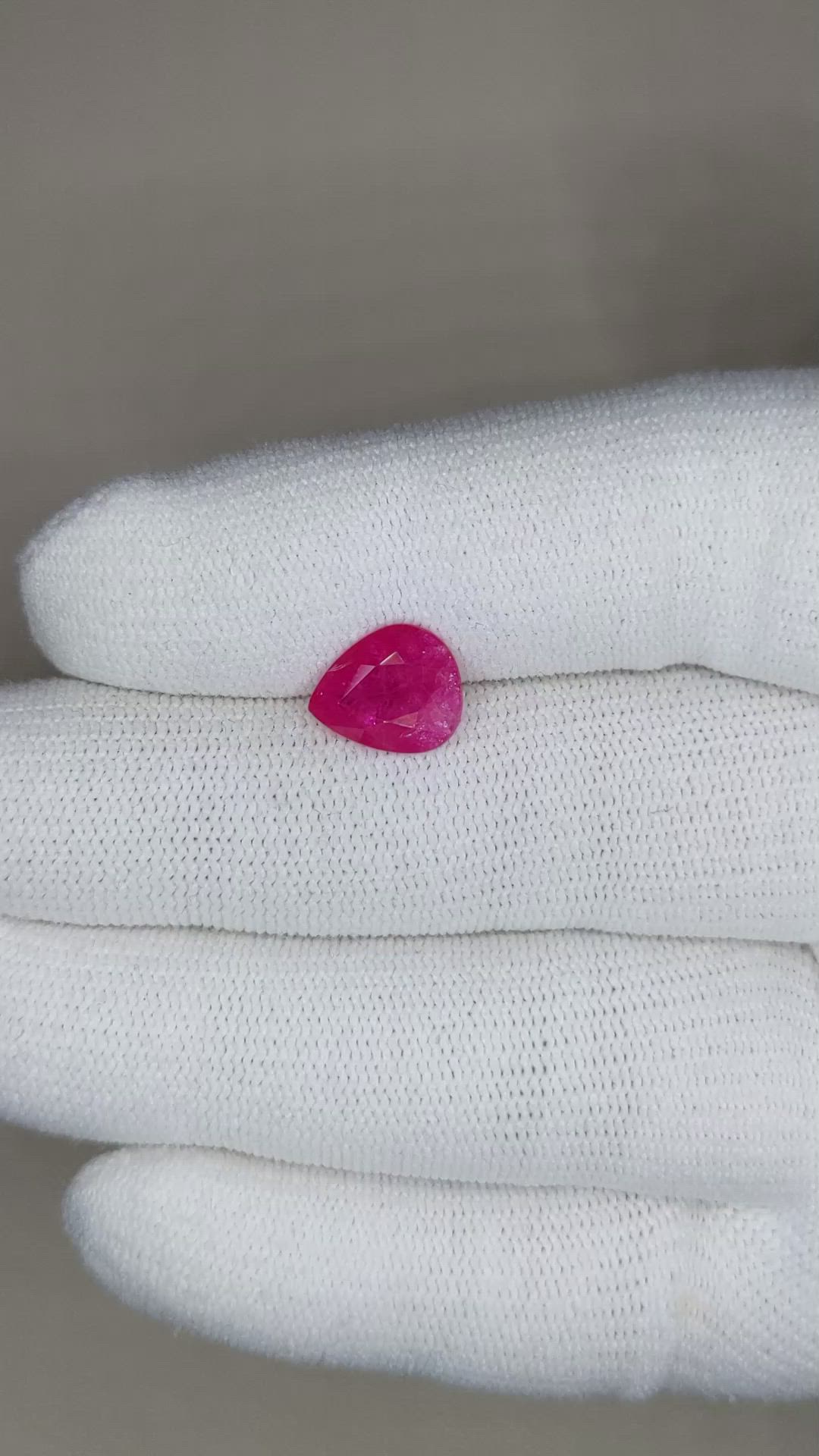 2.66 Ct. Ruby from Mozambique Size Video