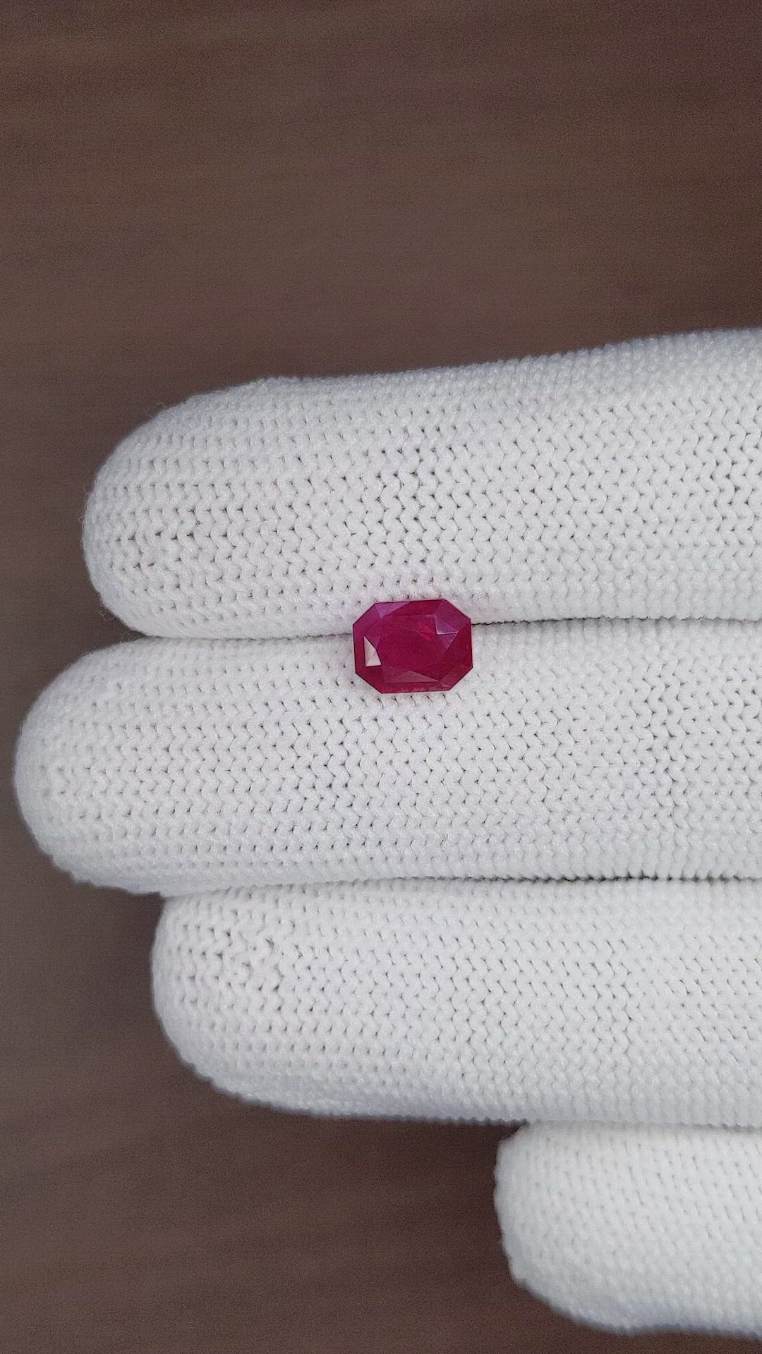 2.34 Ct. Ruby from Tanzania Size Video